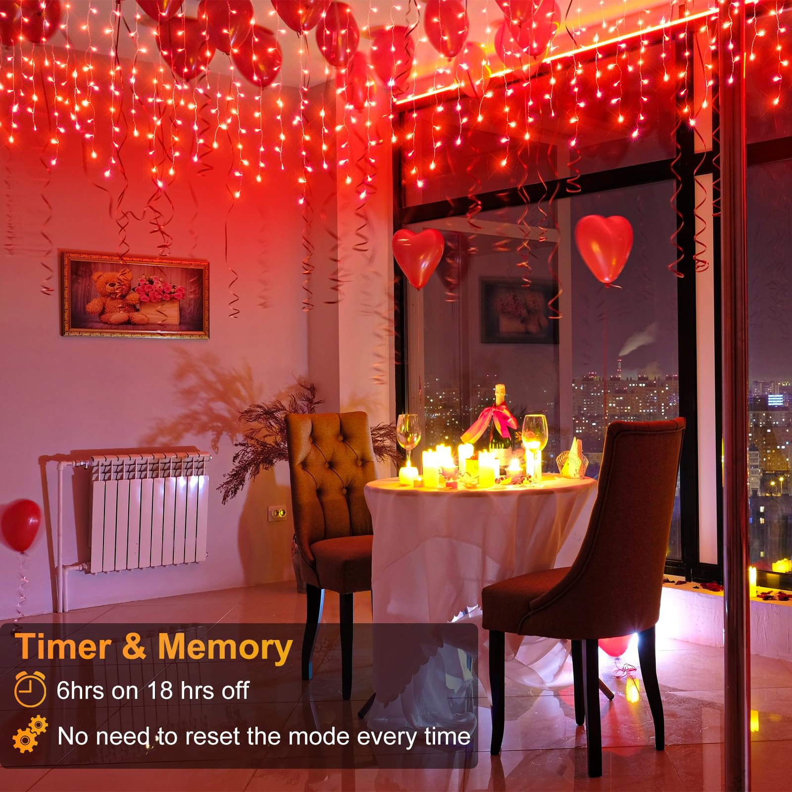 66Ft Icicle Lights For Outside, Red Christmas Lights Outdoor Waterproof For House, 640 Led Twinkle Tree Lights With 120 Drops Cl