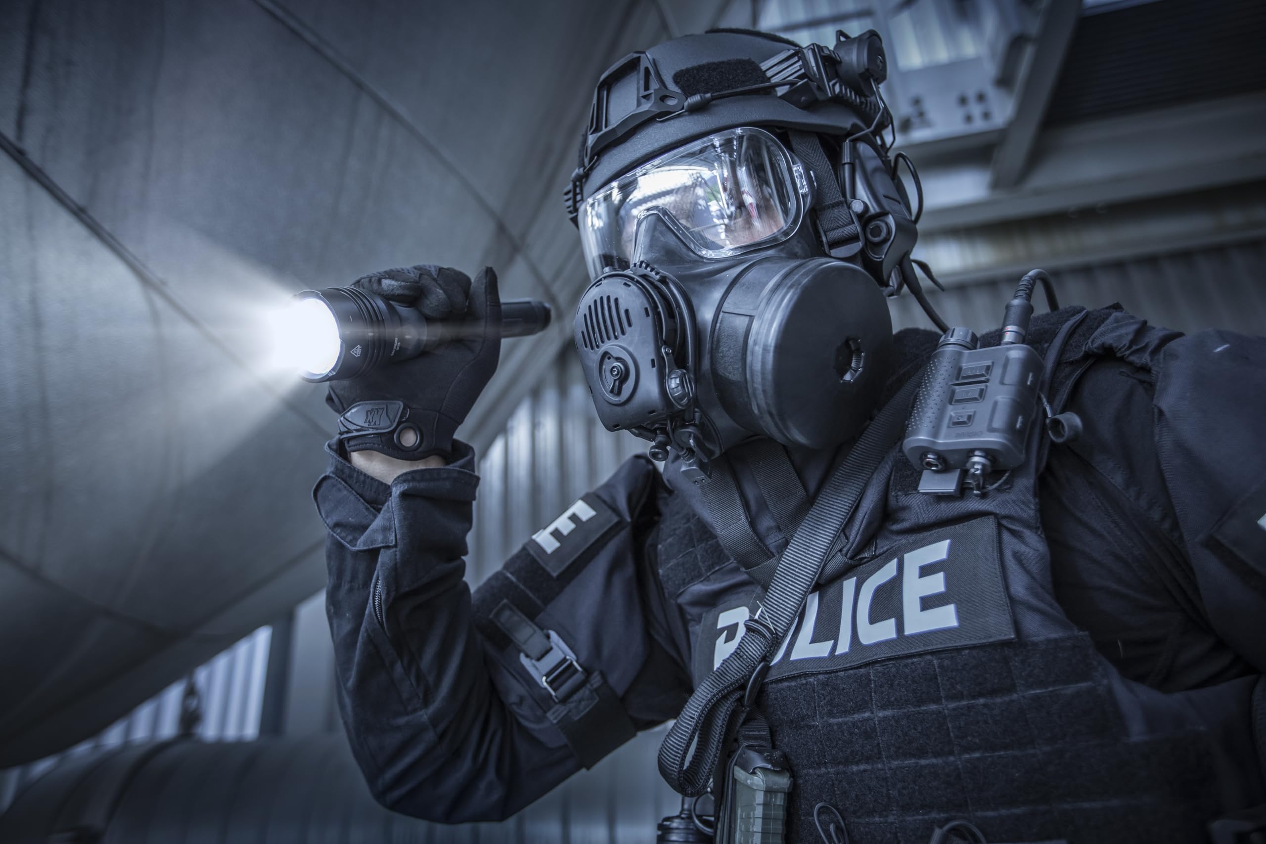 Streamlight 88074 Protac Hl 5-X 3500-Lumen Multi-Fuel Rechargeable Professional Tactical Flashlight With 4 X Cr123A Lithium Batteries And Wrist Lanyard, Clear Retail Packaging, Black