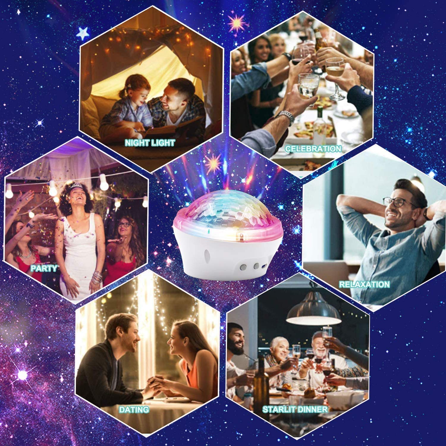 Star Night Light Projector For Kids, Galaxy Baby Star Night Light Projector For Bedroom With Timer Led Sky Light Projector Ceili