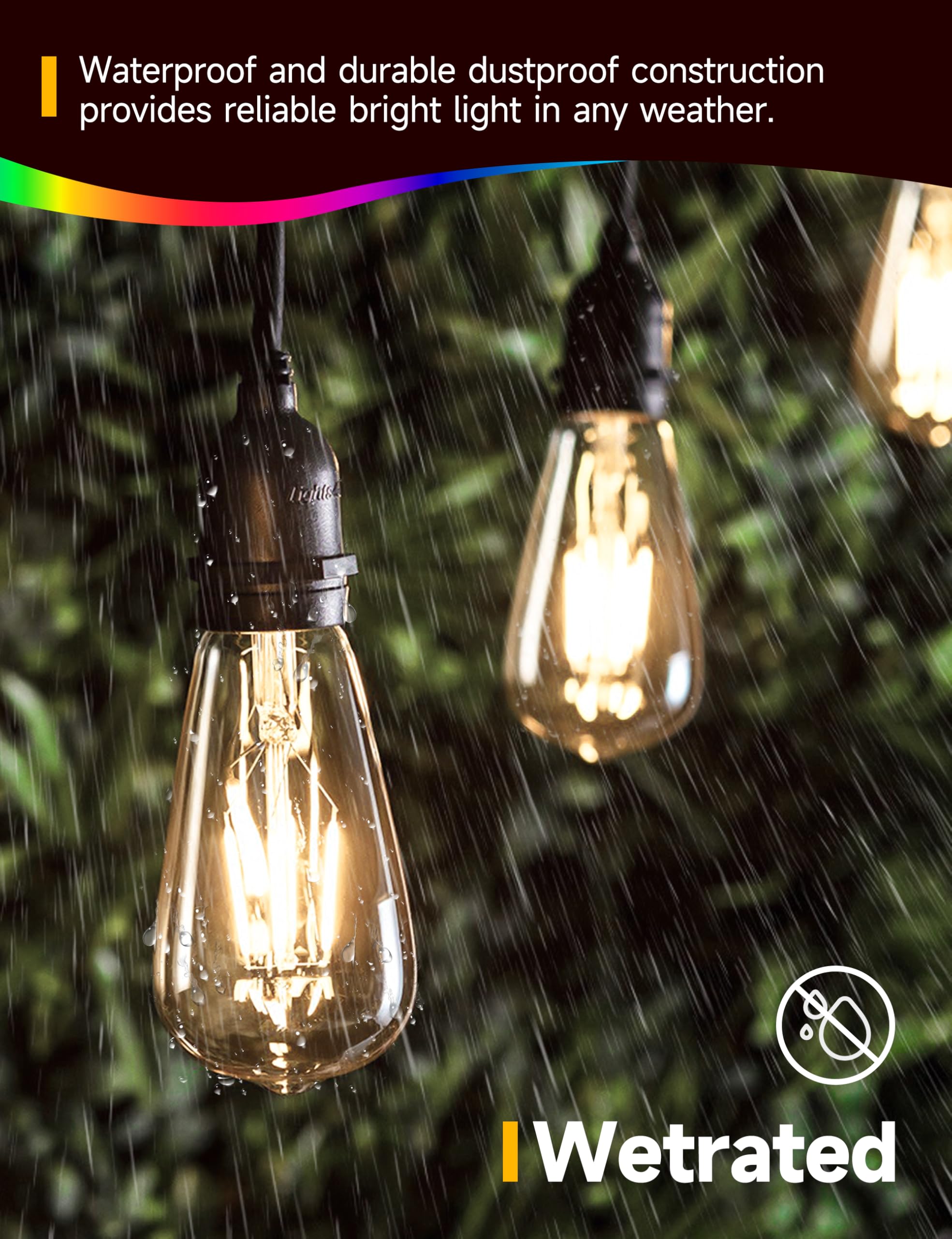 Unilamp Dusk To Dawn Light Bulbs, Outdoor Light Bulbs, St64 6W Equivalent 60W, 2700K Soft White, 600Lm Led Outdoor Lighting, E26