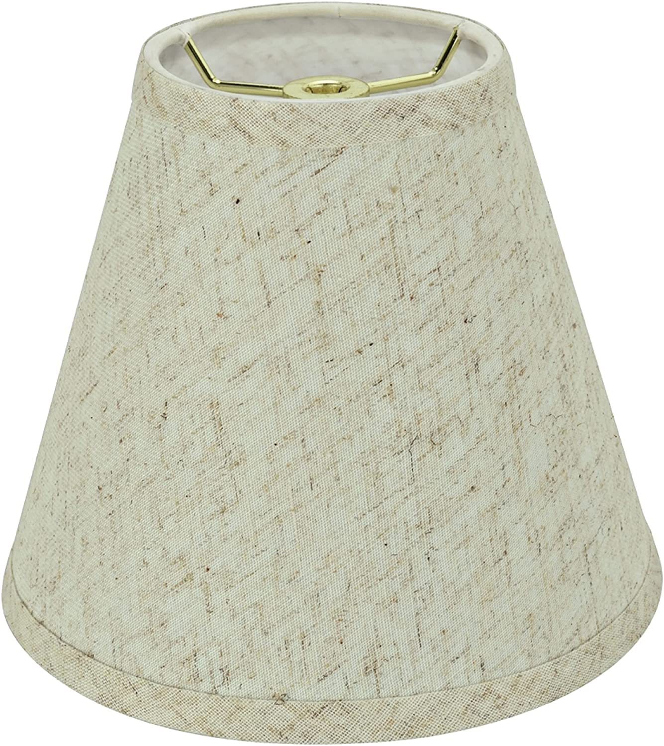 Aspen Creative 32471A Transitional Hardback Empire Shaped Spider Construction Lamp Shade In Flaxen, 8&quot; Wide (4&quot; X 8&quot; X 7&quot;)