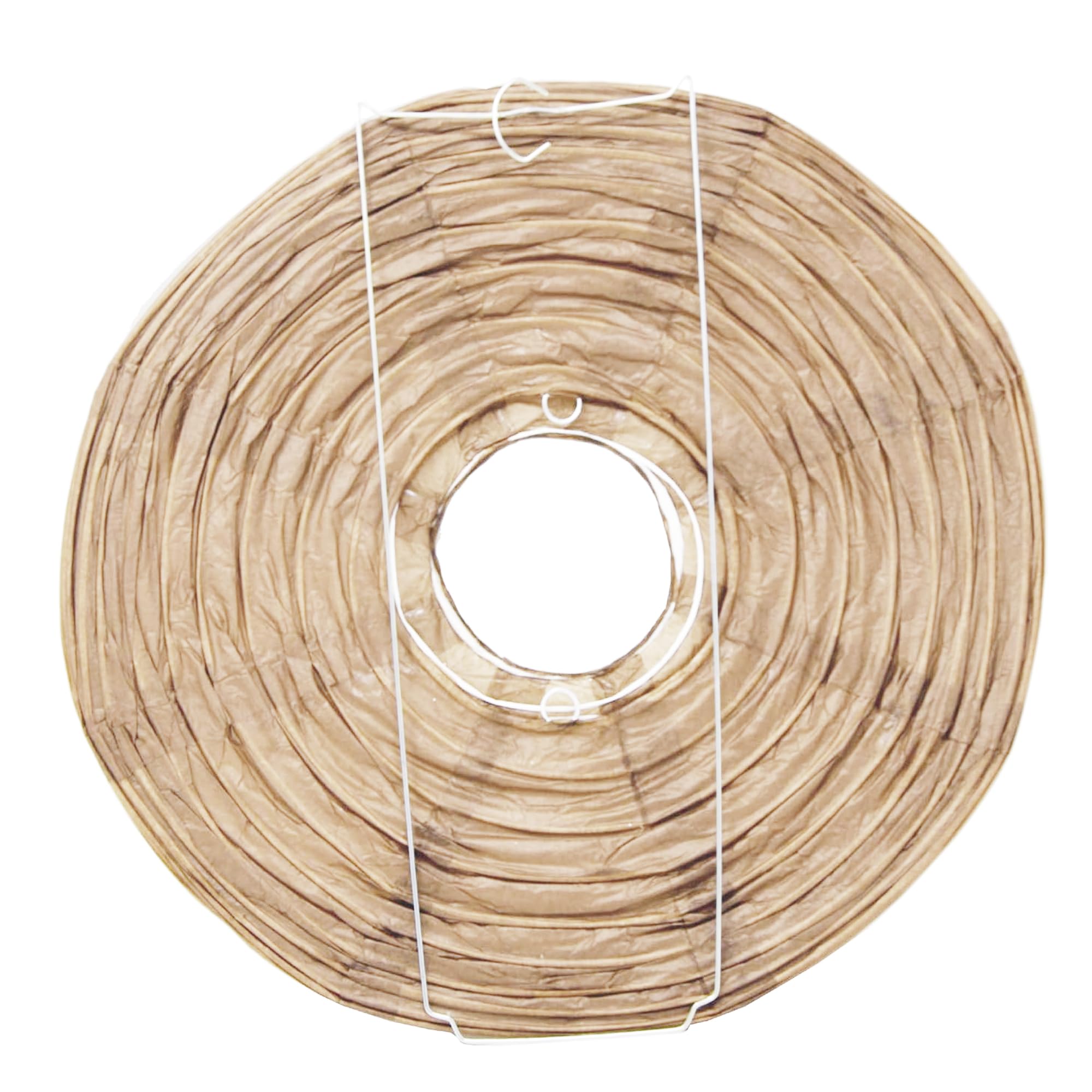 Mudra Crafts Paper Lanterns - 12 Inch Round Kraft Decorative Hanging Lanterns for Weddings and Parties