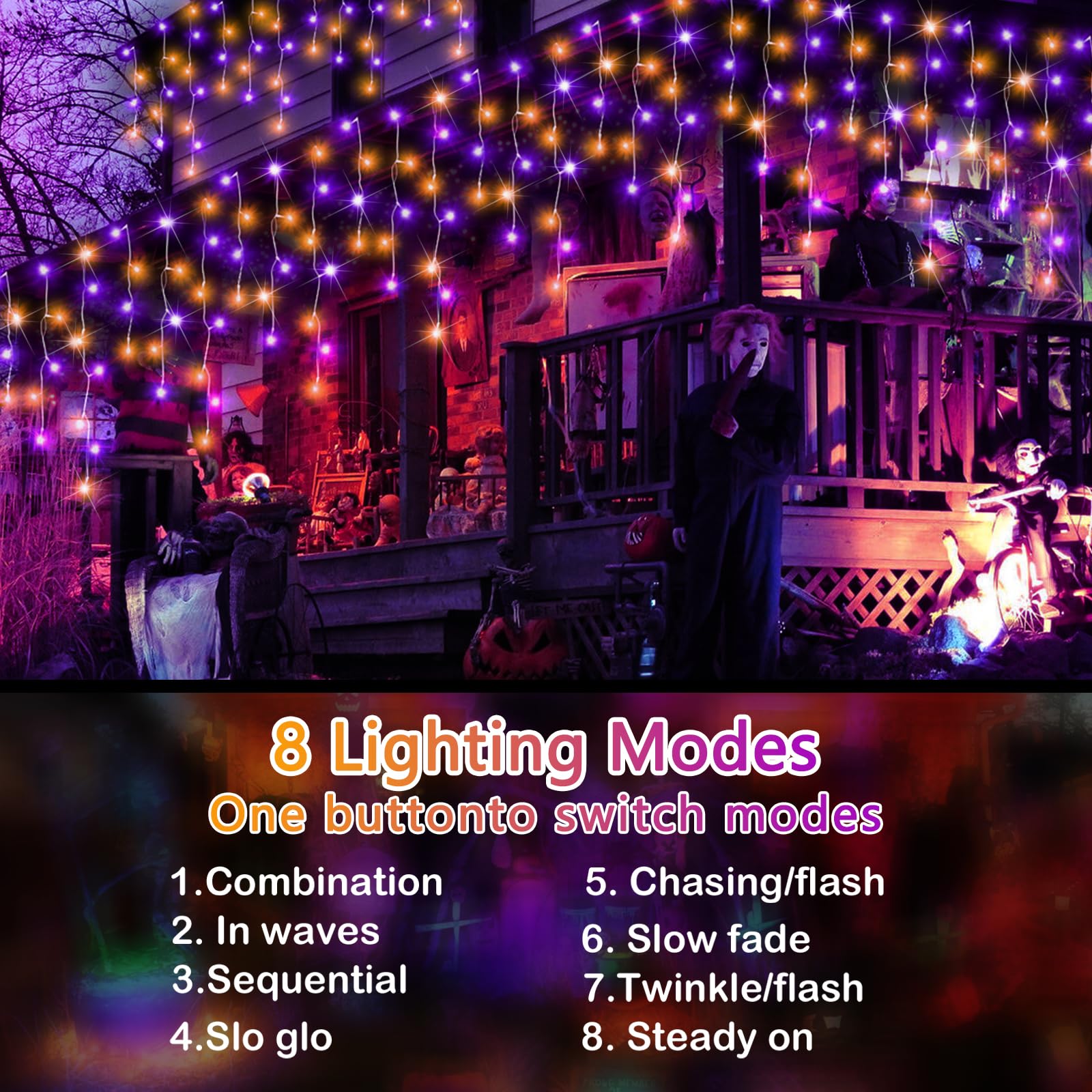 Outdoor 49Ft 450Led Fairy String Lights With 8 Modes Timer For Indoor/Outdoor Use - Perfect For House, Garden, Party & Holiday D