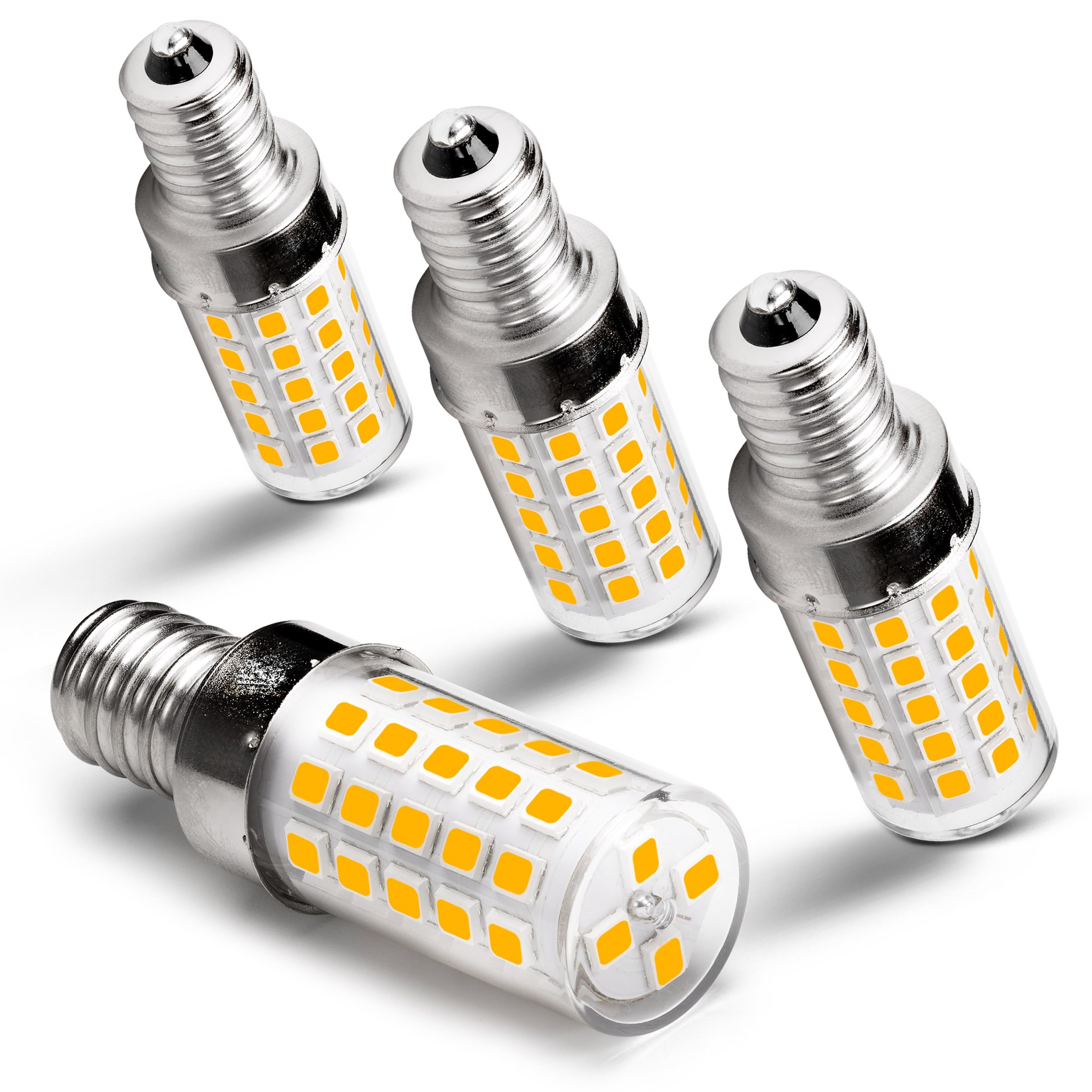 Heifymi E12 Candelabra Led Light Bulbs 60 Watt Equivalent 6W 2700K Warm White 550Lm Non-Dimmable 120 Volt C7 T6 E12 Small Base F