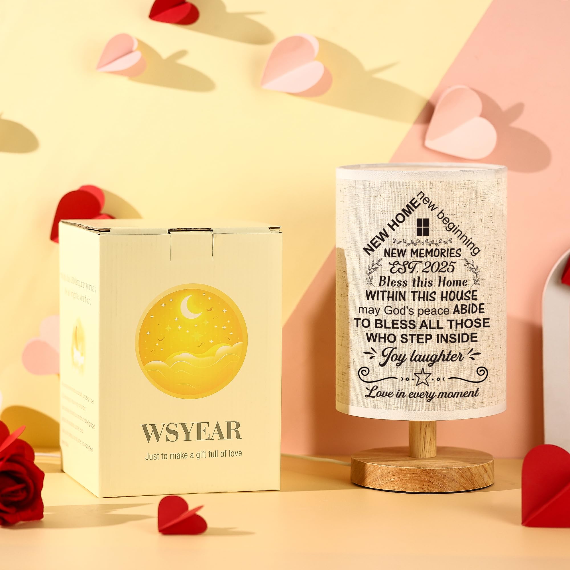 Wsyear House Warming Gifts New House Decor, Table Lamp Best Housewarming Gifts 2025 New Home Gift Ideas Women Couple, New Home N