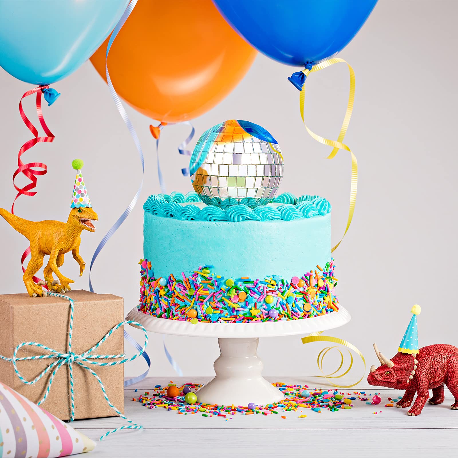 Jetec 11 Pcs Disco Ball Cake Toppers Disco Ball Birthday Party Decorations Small Disco Ball Table Centerpiece Decor for 70s Disc