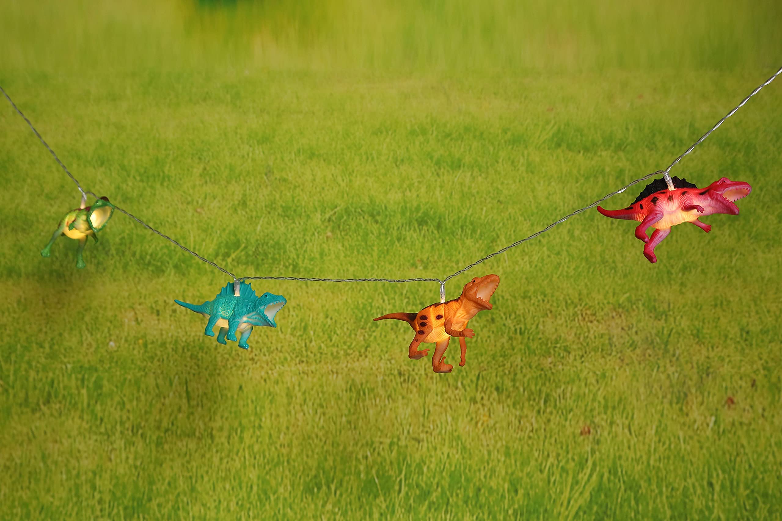 Yeamar Led Dinosaur String Lights Dinosaur Decor For Boys Room Dinosaur Lamp Christmas Party Supplies Dinosaur Battery Operated Lights For Tent Garden Holiday Tree Decorative