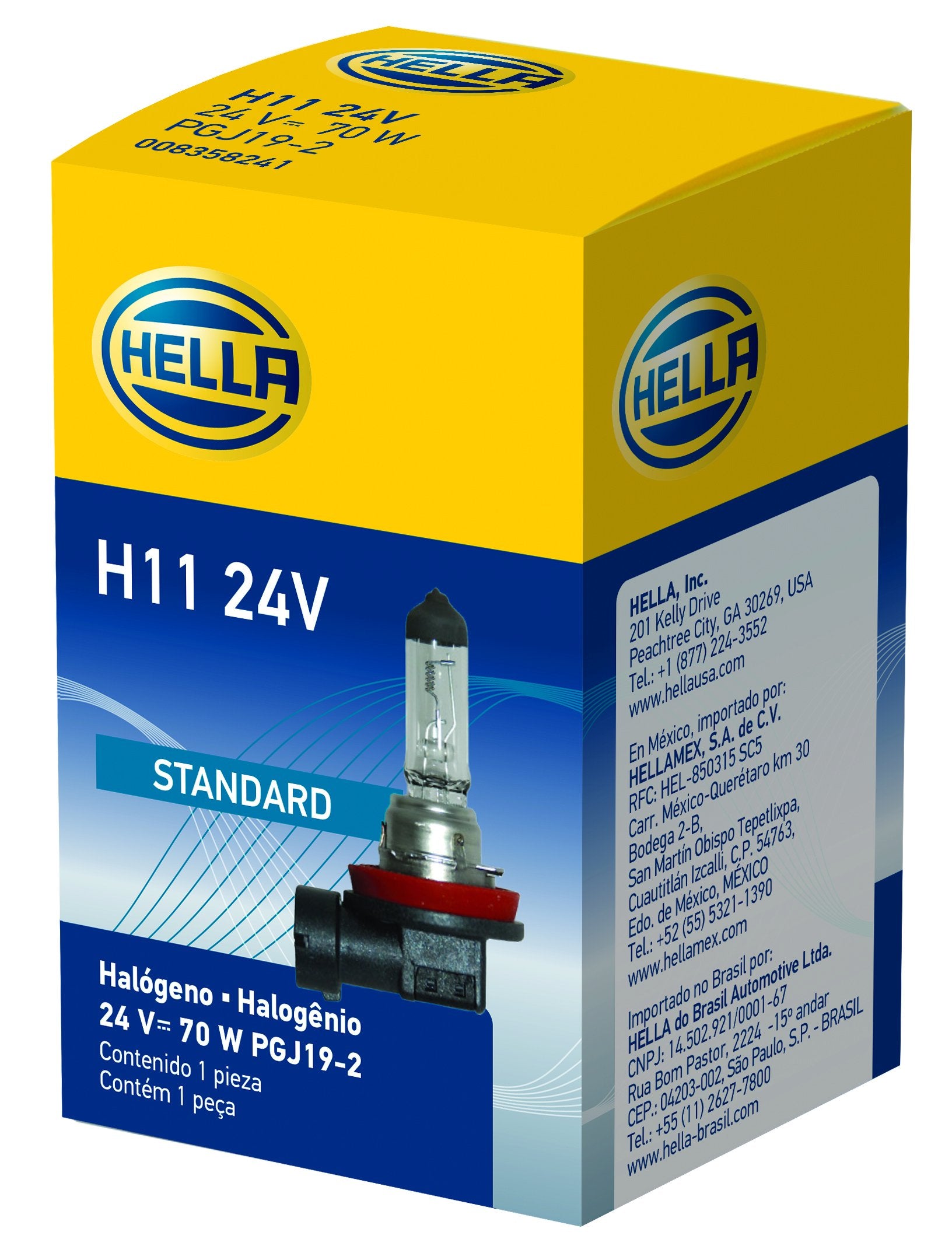 HELLA H1 24V Standard Halogen Bulb, 70W