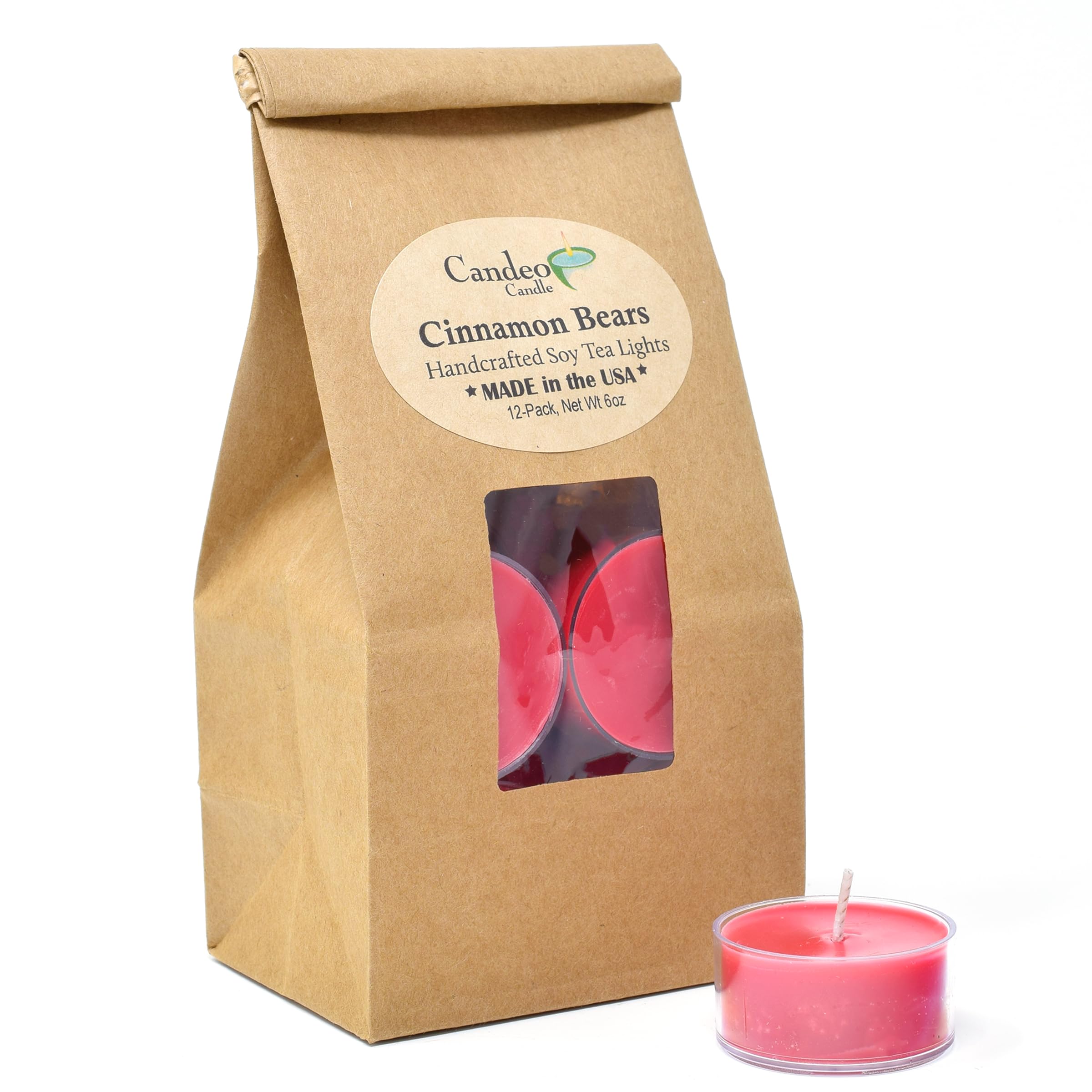Red Currant Scented - 12 Pack - Scented Tealight Candles - Soy Beeswax Blend - Handmade In The Usa - Candeo Candle - Holiday Christmas Scents