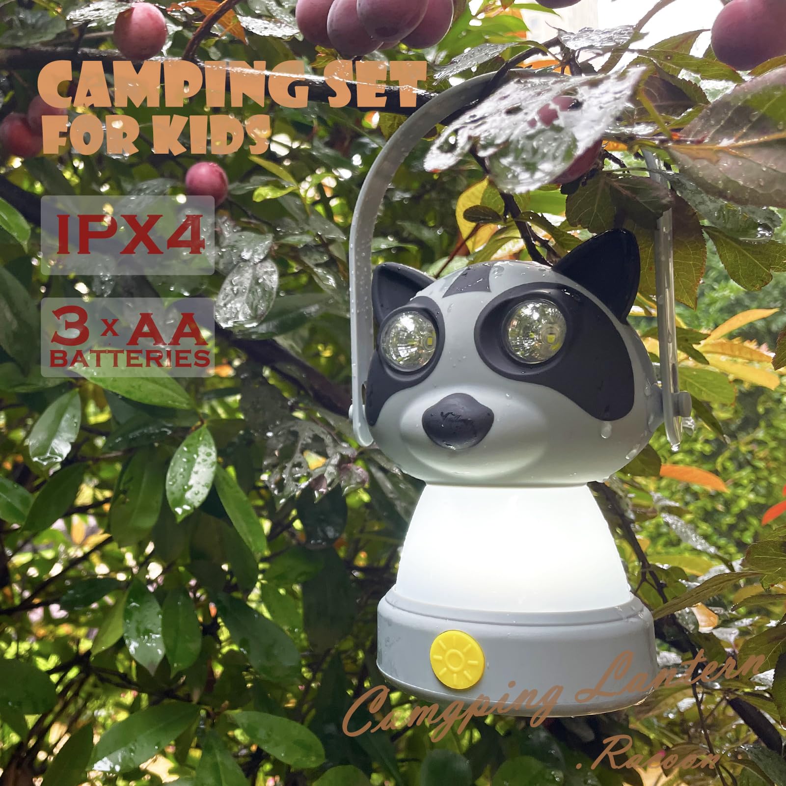 Outdoor Equipment LED Camping Lantern & Headlamp Set for Kids, FANT.LUX Battery Powered Night Light for Emergency, Hurricane, Li