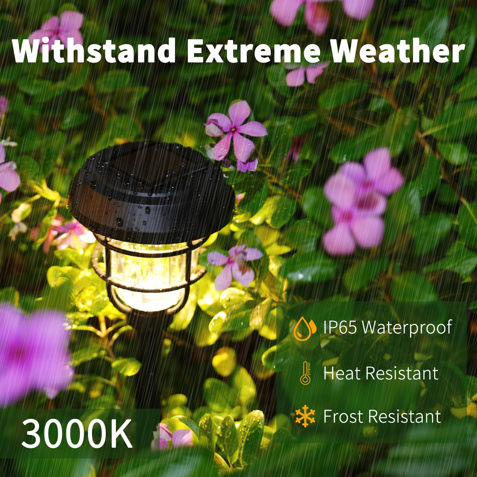 Solar Pathway Lights Outdoor 8 Pack, Upgraded Bright 10Lm Led, Solar Lights Outdoor Waterproof Ip65, Up To 12Hrs, Auto On/Off, S