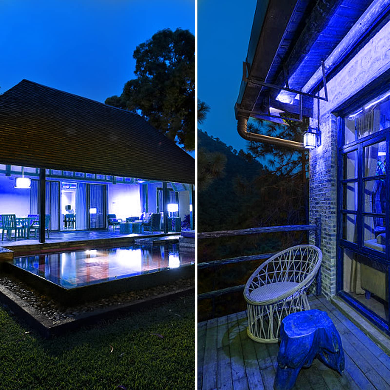 Kqhben Blue Light Bulbs - [ 4 Pack ] - 9W(60W Equivalent) E26 Base Led Colored Light Bulb For Festivals Party Christmas Bar Even