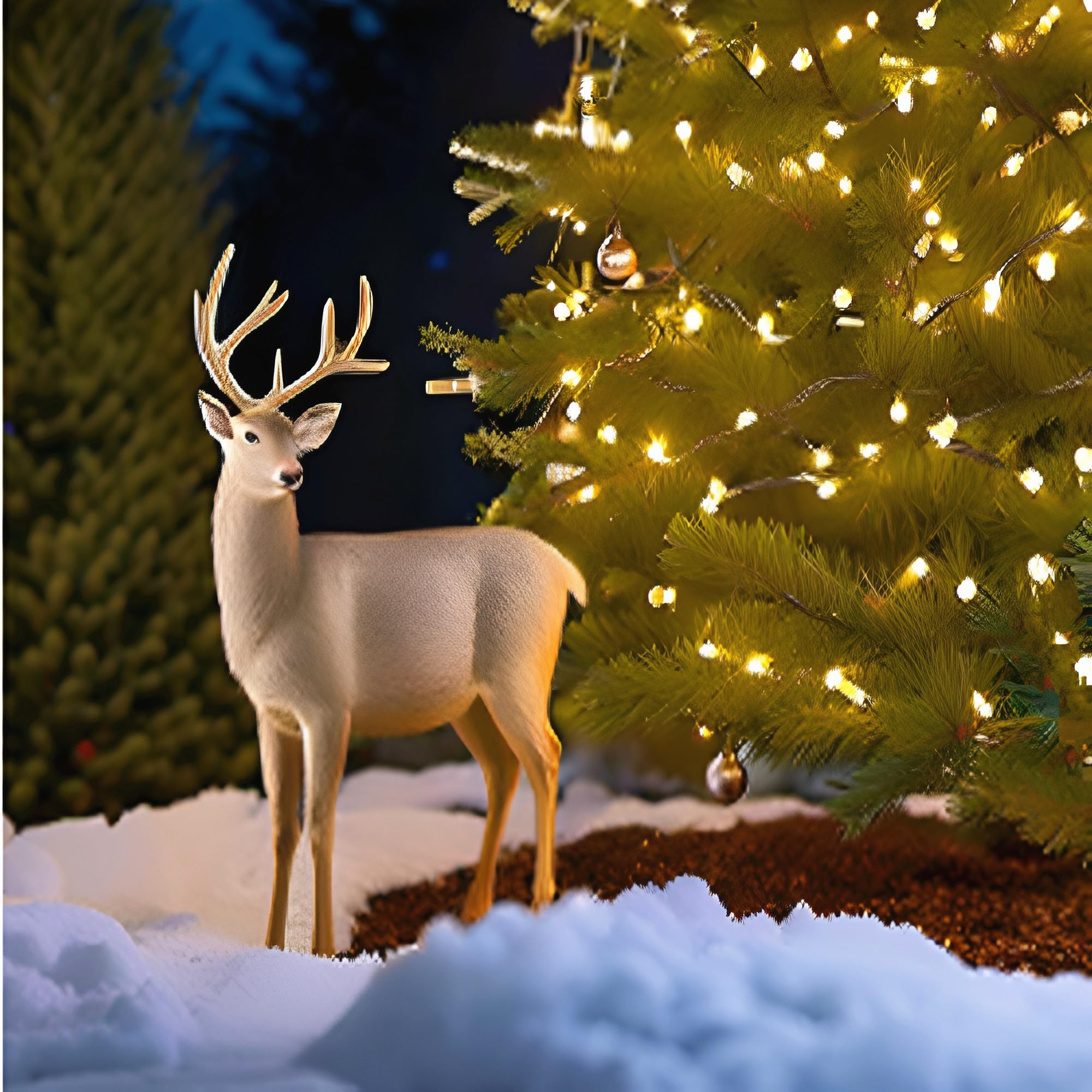 Lucky Shine 100 Led Warm White String Lights, 35 Ft Green Wire, Indoor/Outdoor Use