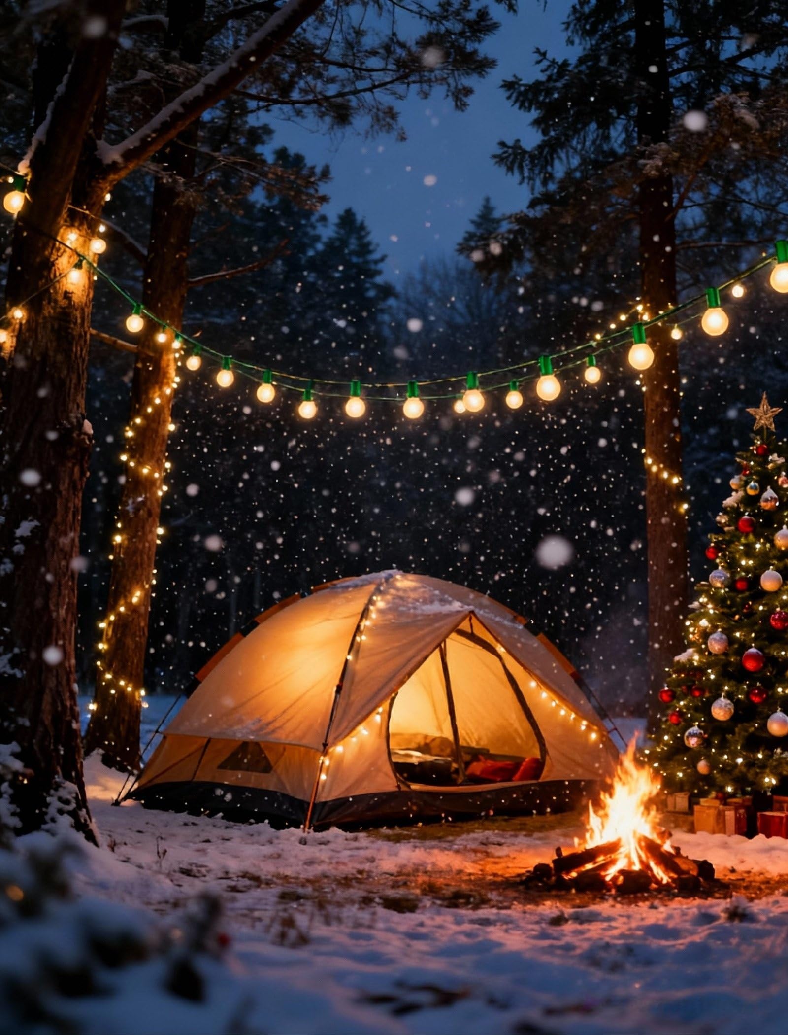 G40 Christmas Lights 25Ft Frosted Christmas Lights With 27 Edison Incandescent Round Bulbs Connectable Globe Light For Indoor/Outdoor Tree Holiday Party Garden Decor Green Wire