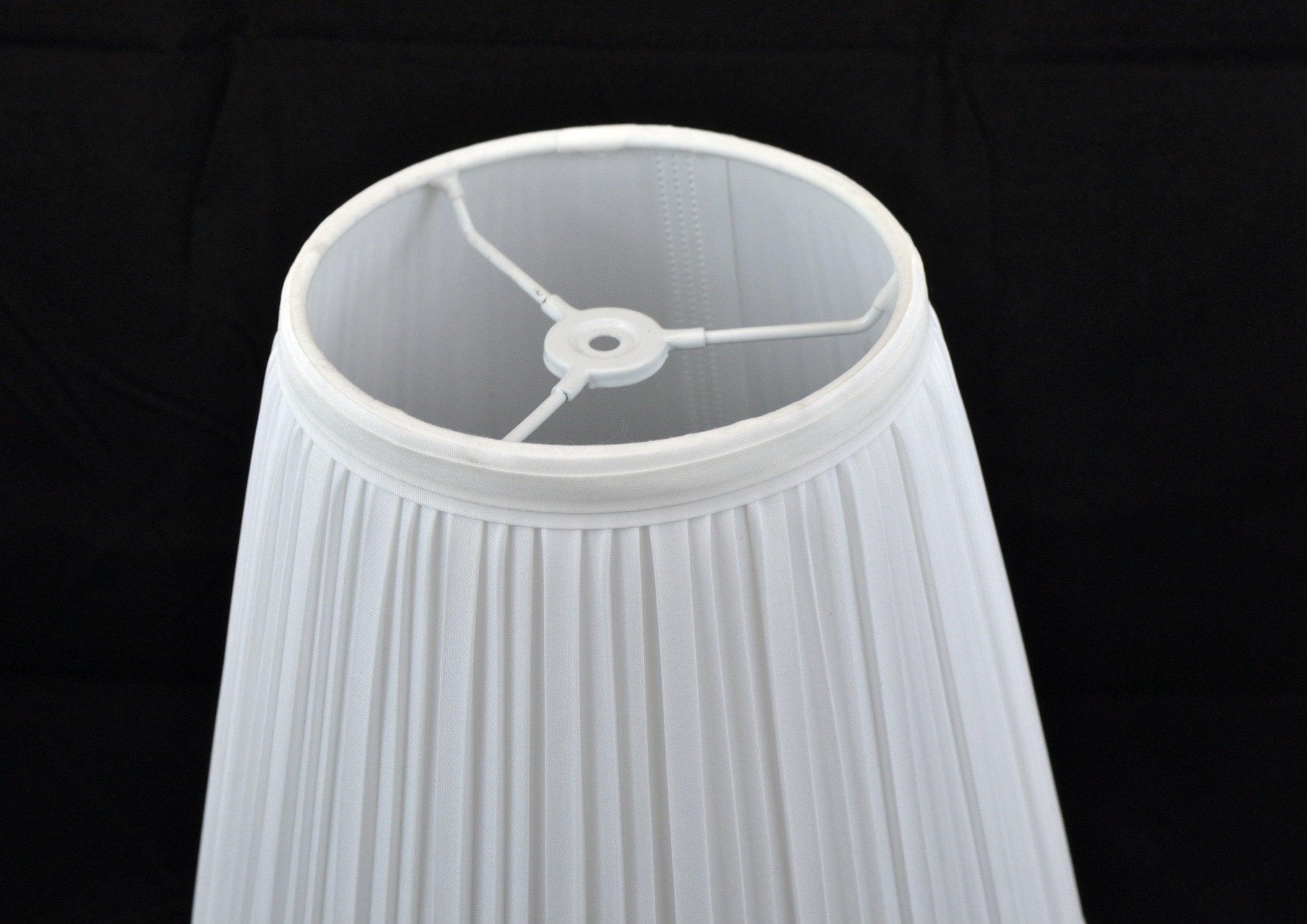 Urbanest Mushroom Pleated Hardback Lamp Shades, Set of 2, 5x9x8.5 Inch, Off White