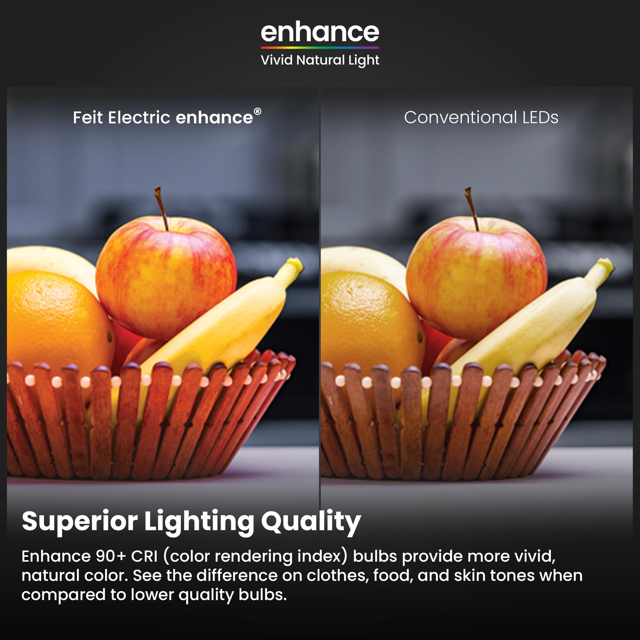 Feit Electric 4'' Recessed Led Downlight, 75W Equivalent, Dimmable, Retrofit With E26 Adapter, 5Cct High Output, Light Switch En