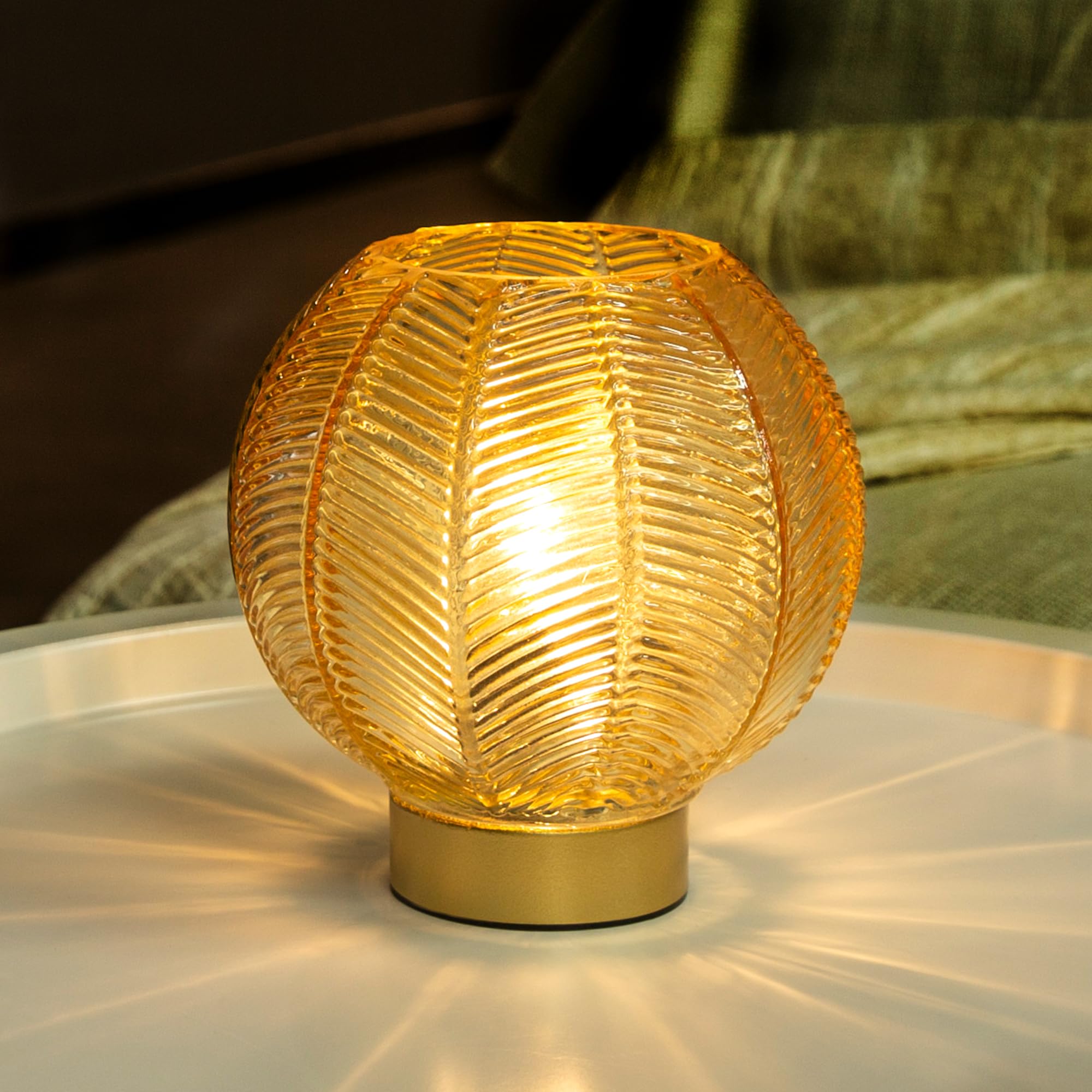 LUSHARBOR Battery Operated Lamp with Timer, Table Lamp Small Cordless Lamp Battery Powered, Decorative Table Lamps for Living Ro