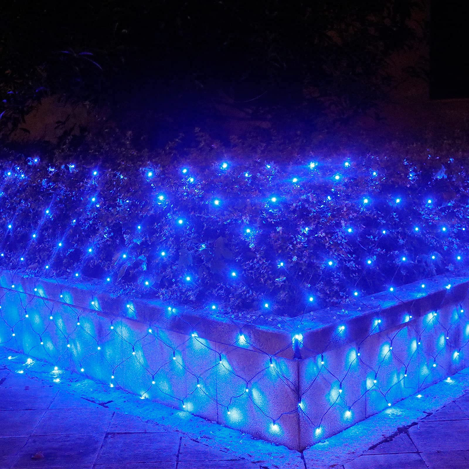 Oycbuzo 300Led Blue Net Lights,14.8Ftx5Ft 8 Modes Connectable Christmas Mesh Lights, Indoor And Outdoor Fairy String Lights Plug
