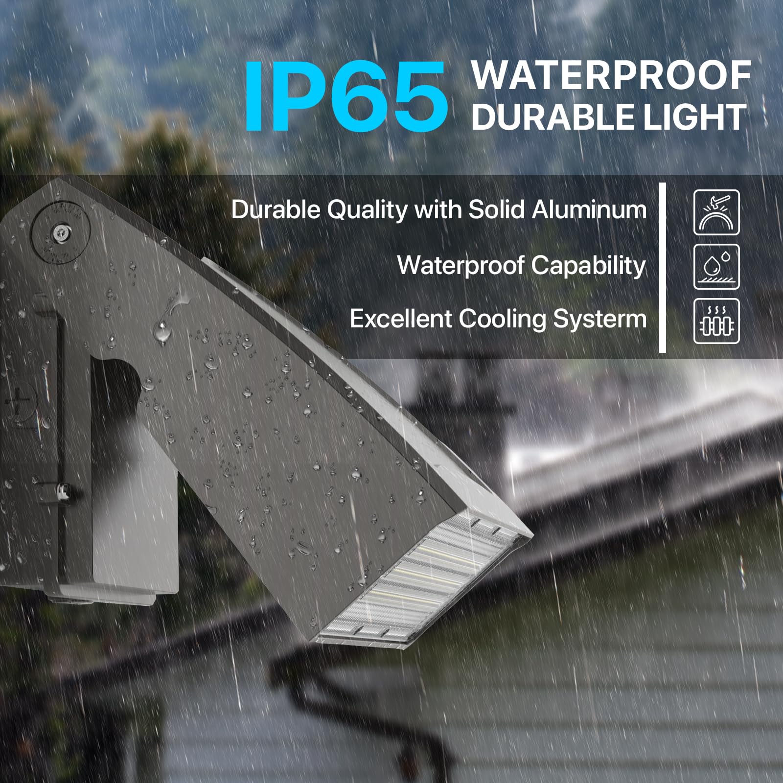 Hyperlite Led Wall Pack Lights 100W With Dusk To Dawn Photocell, Bronze, 13,000Lm - Ideal For Outdoor Security Lighting