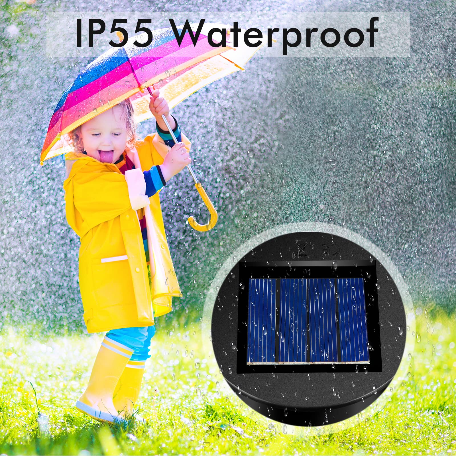 4 Pieces Replacement Solar Light Tops Outdoor Hanging Lantern Solar Light Parts Round Waterproof Decorative For Outdoor Hanging