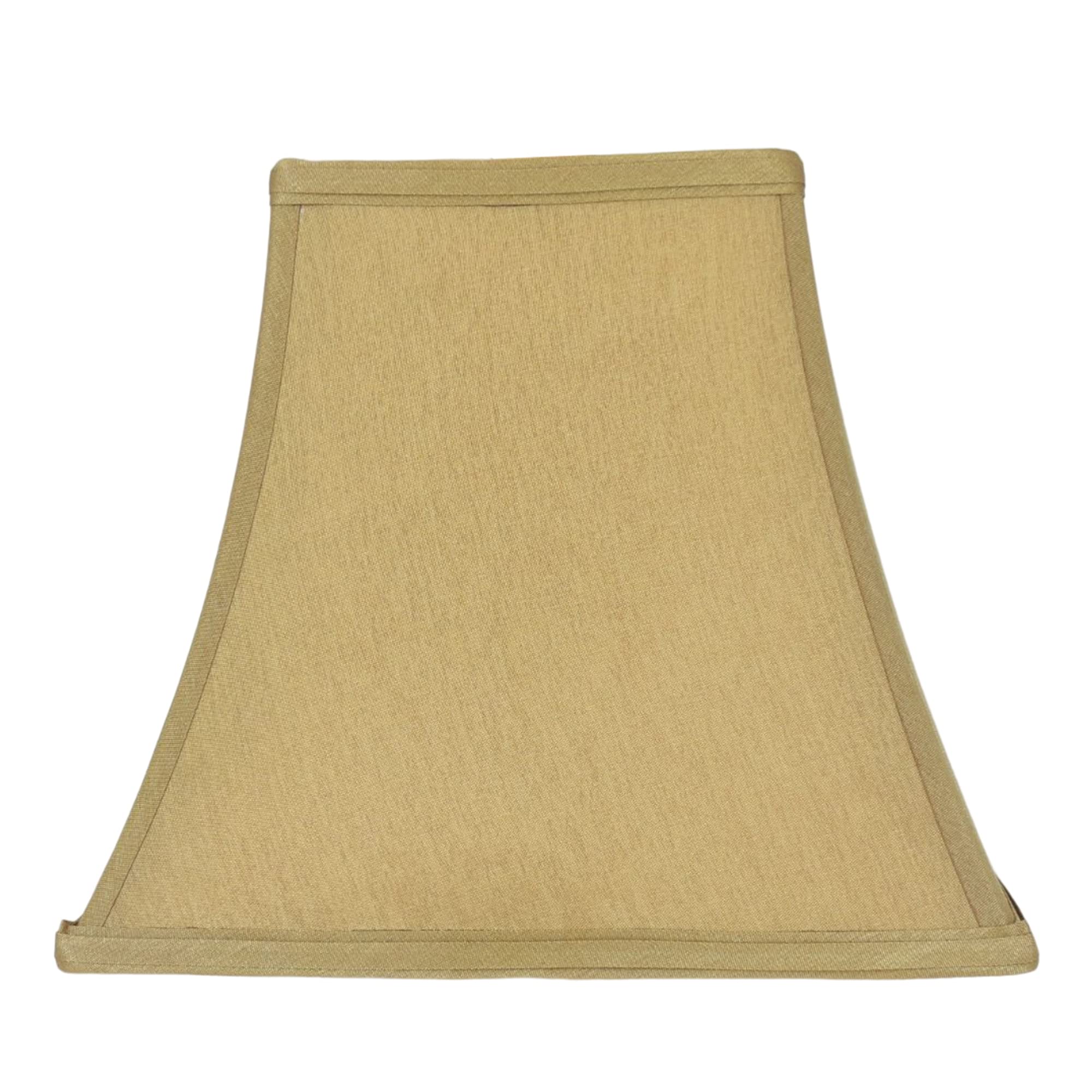 Urbanest Softback Bell Lampshade, Gold Faux Silk, 5.25x9x8in Spider-Washer Fitter