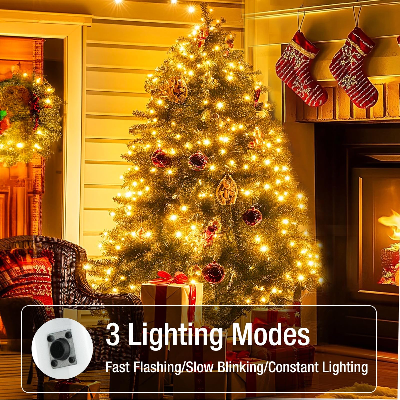 Fairdeer 6 Pack Battery Operated Fairy Lights - 20 Led Twinkle Lights, 7Ft, Warm White, Waterproof For Diy Party & Wedding Decor