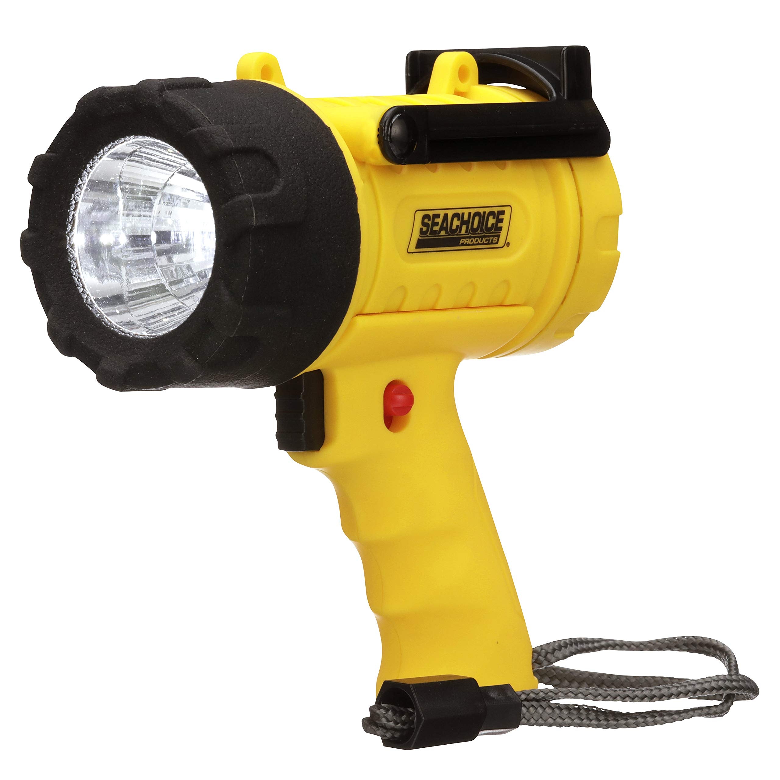 SEACHOICE Waterproof LED Spotlight, Handheld, Cordless, 55 Watt, One Size, Yellow, Model 08091