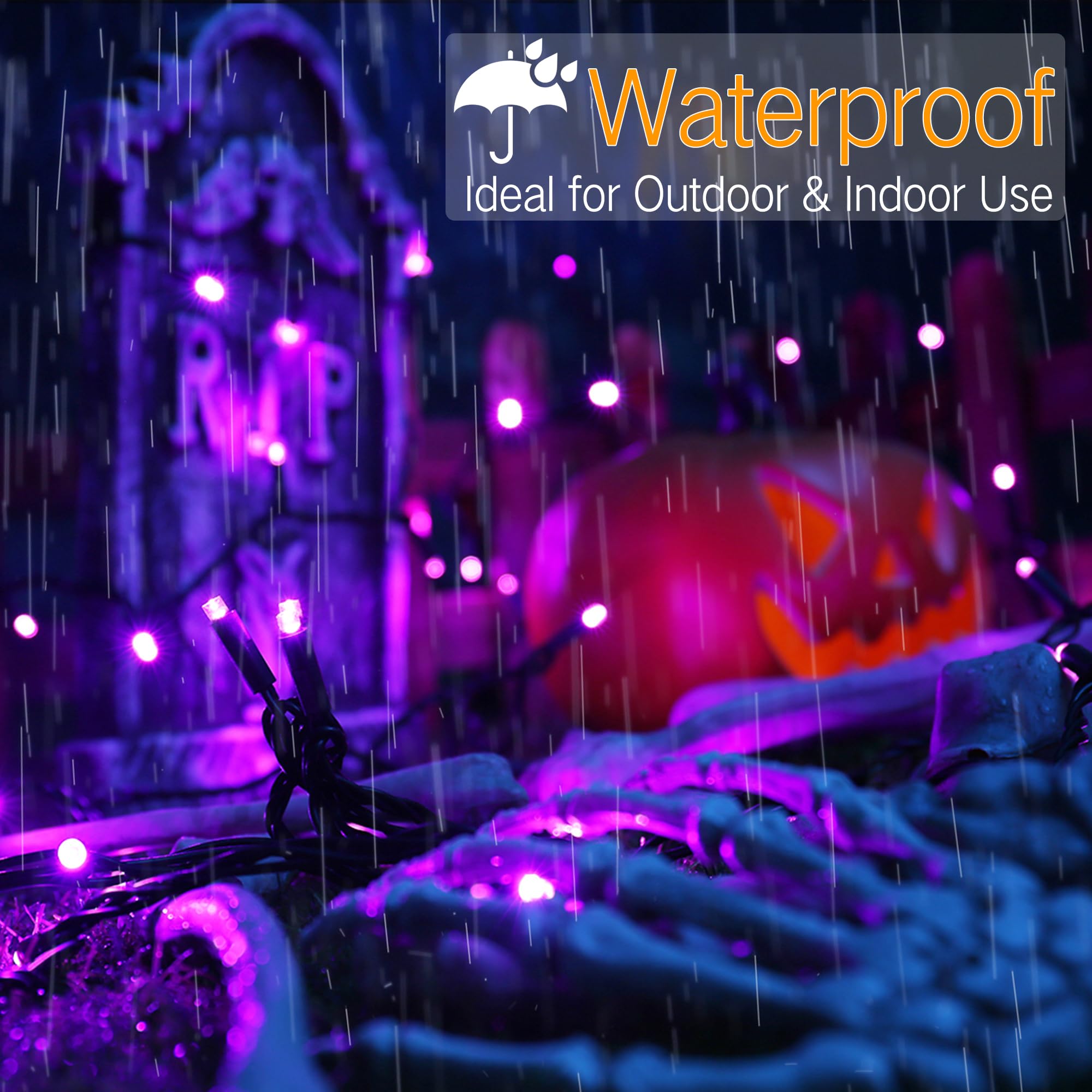 Brizled Purple Valentine'S Day Lights, 33Ft 100 Led 5Mm Wide Angle Gentle Twinkle Christmas Lights, 120V Ul Certified Connectable Purple String Lights Outdoor Xmas Tree Lights For Xmas Halloween Tree