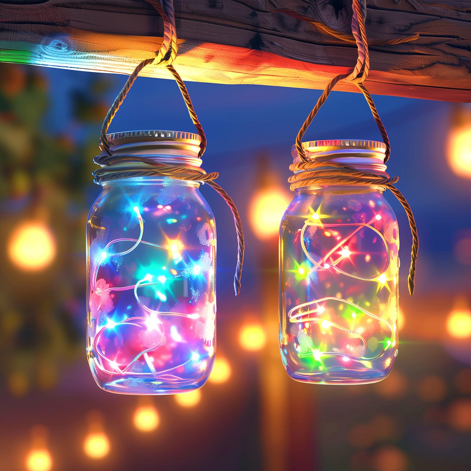 Minetom Multicolored Fairy String Lights, 40 Ft, 120 Leds, Waterproof Copper Wire For Diy Christmas, Party, Wedding, Indoor Decor