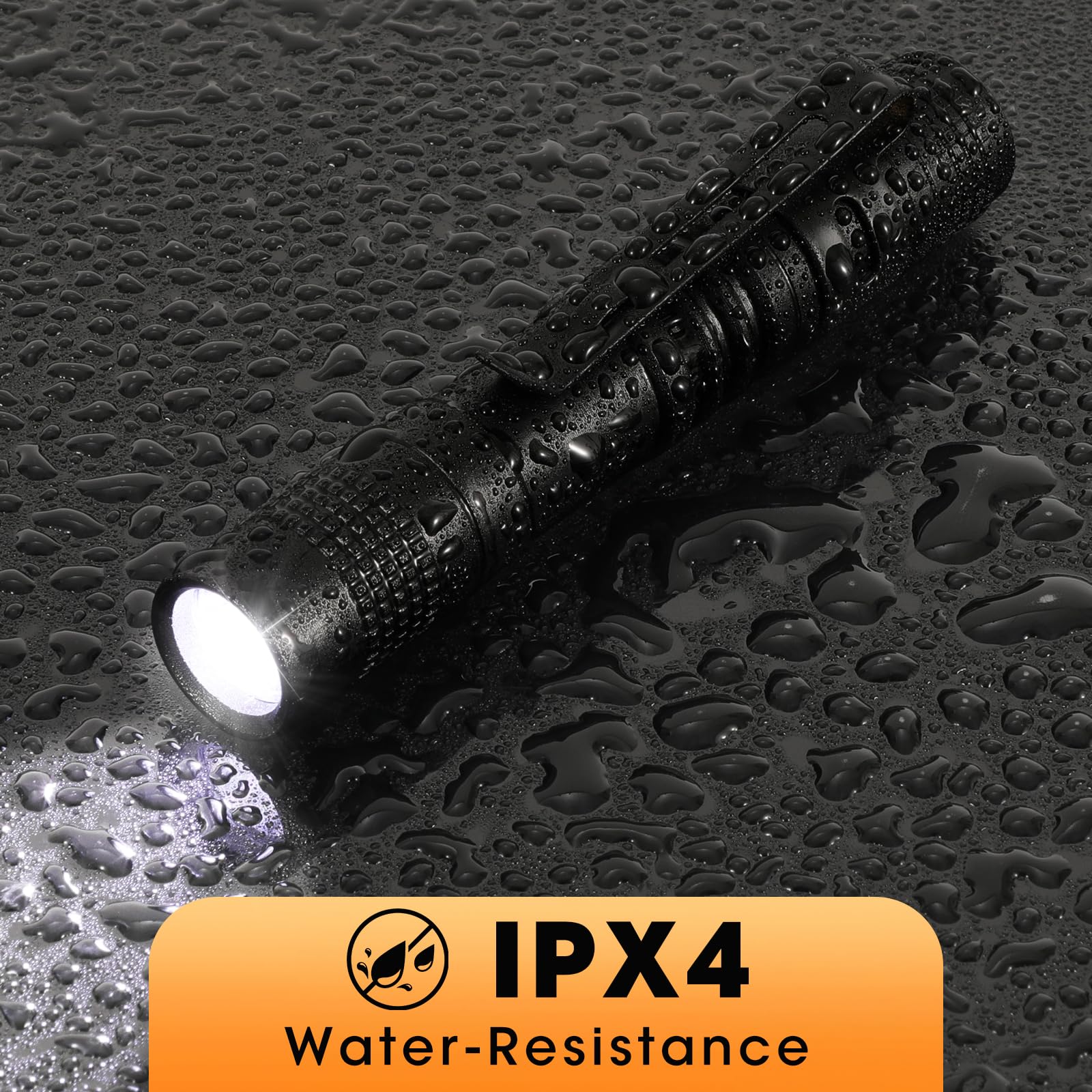 Tileon Led Mini Pocket Flashlight 5Pcs Pen Light Flashlight With Clip,Small Pen Flashlights For Inspection Work Repair,Hiking Em