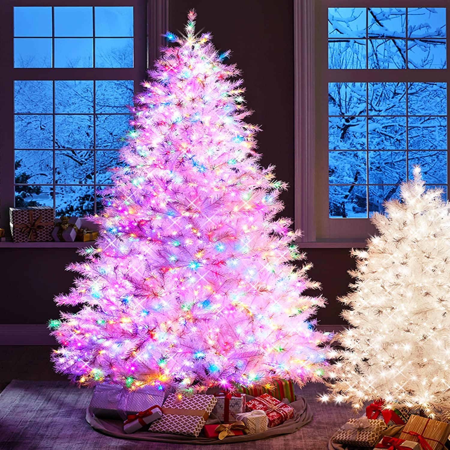 Kemooie 500 Led Multicolor Christmas Lights, 164Ft Waterproof String Lights For Indoor/Outdoor Use