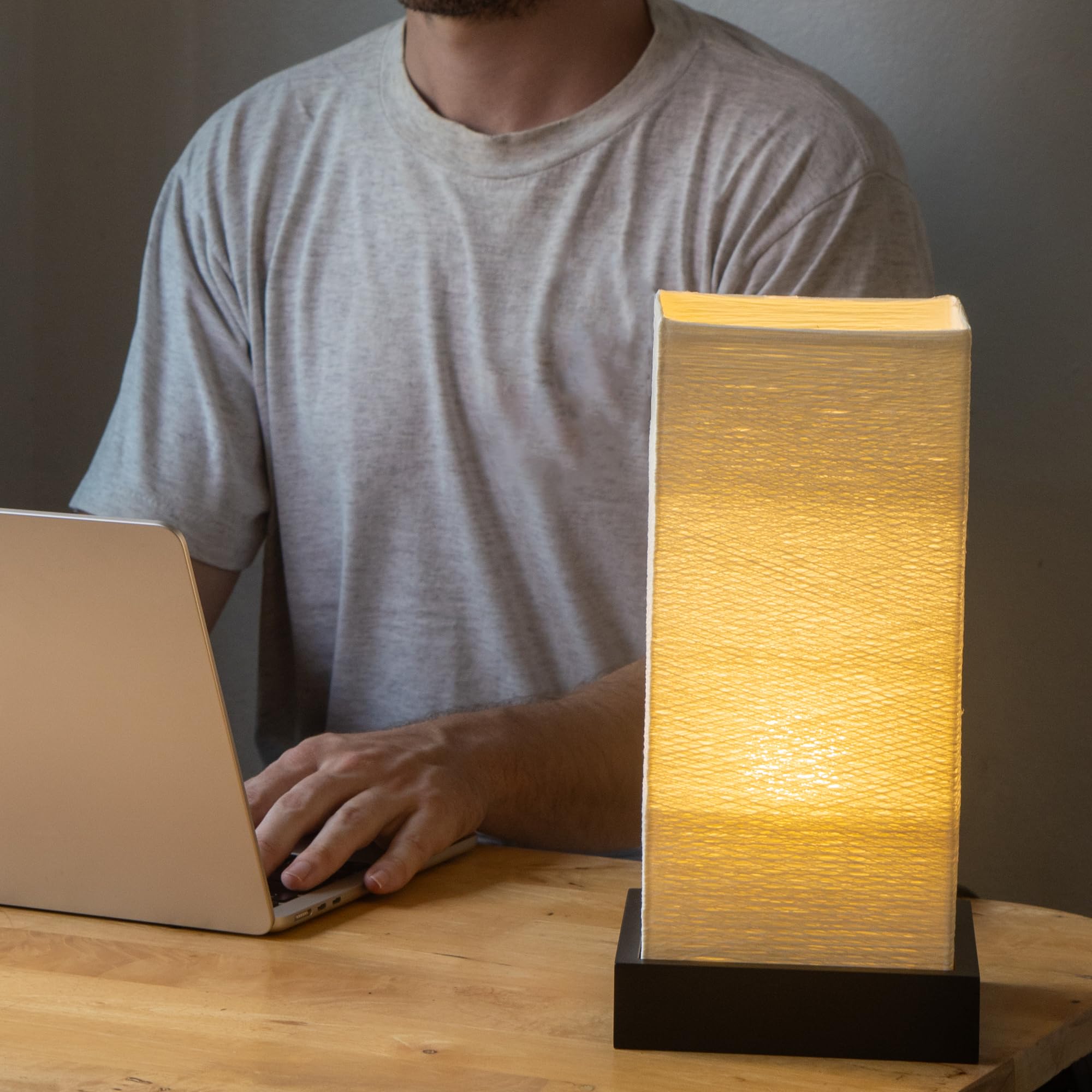 Import Nomad Unbound Dimmable Japanese Lamp Table Lantern  Small Warm Woven Glow Light  Nightstand Bedside Akari  Noguchi Style