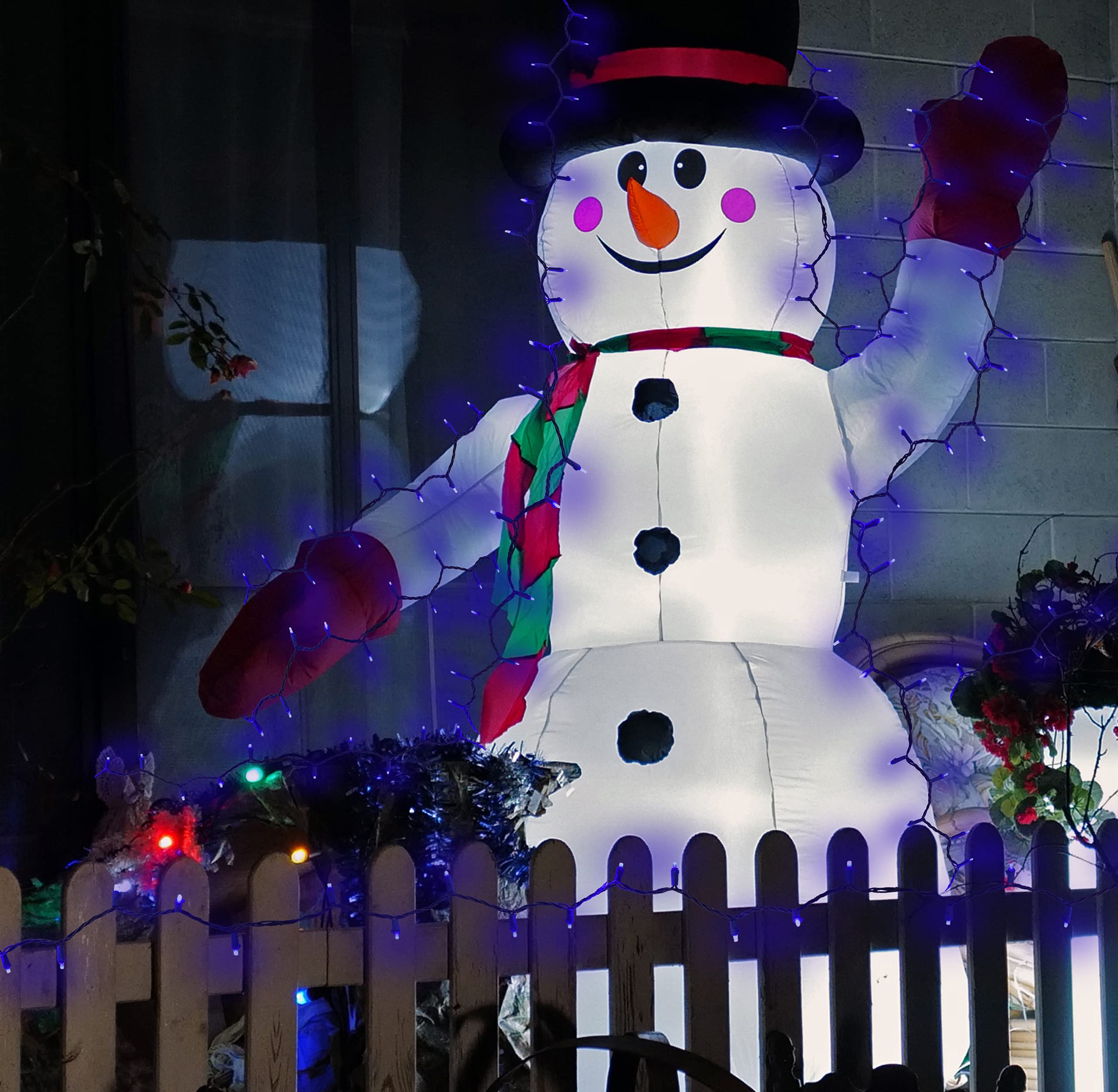 Holiday Essence Blue Led Mini Christmas Lights Set, 60 5Mm Memorial Fourth Of July Blue String Lights, Green Wire, For Indoor Outdoor Décor, Home, Wedding, Patio, Garden Decorations, Ul Certified