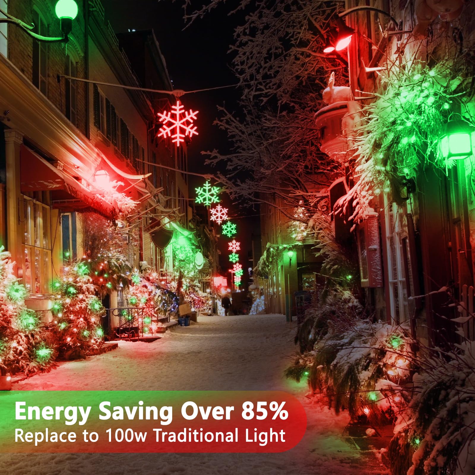 Wiyifada Led A19 Red Light Bulb 8 Pack, 9W E26 Base For Home, Porch & Party Decoration