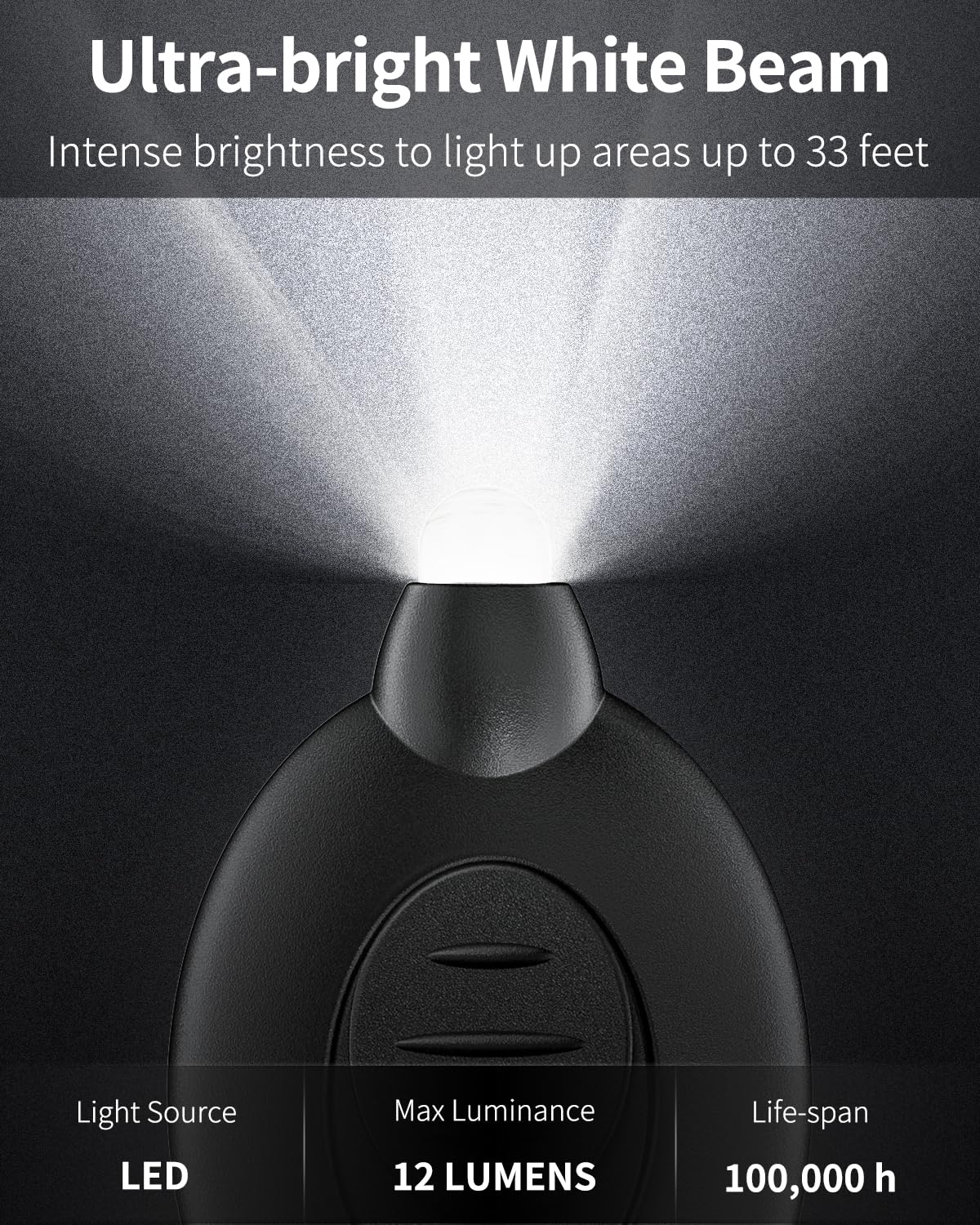 Uniclife 10 Pack Led Keychain Flashlight Mini Led Keychain Light 12 Lumen Portable Ultra Bright Battery Powered Key Ring Torch F