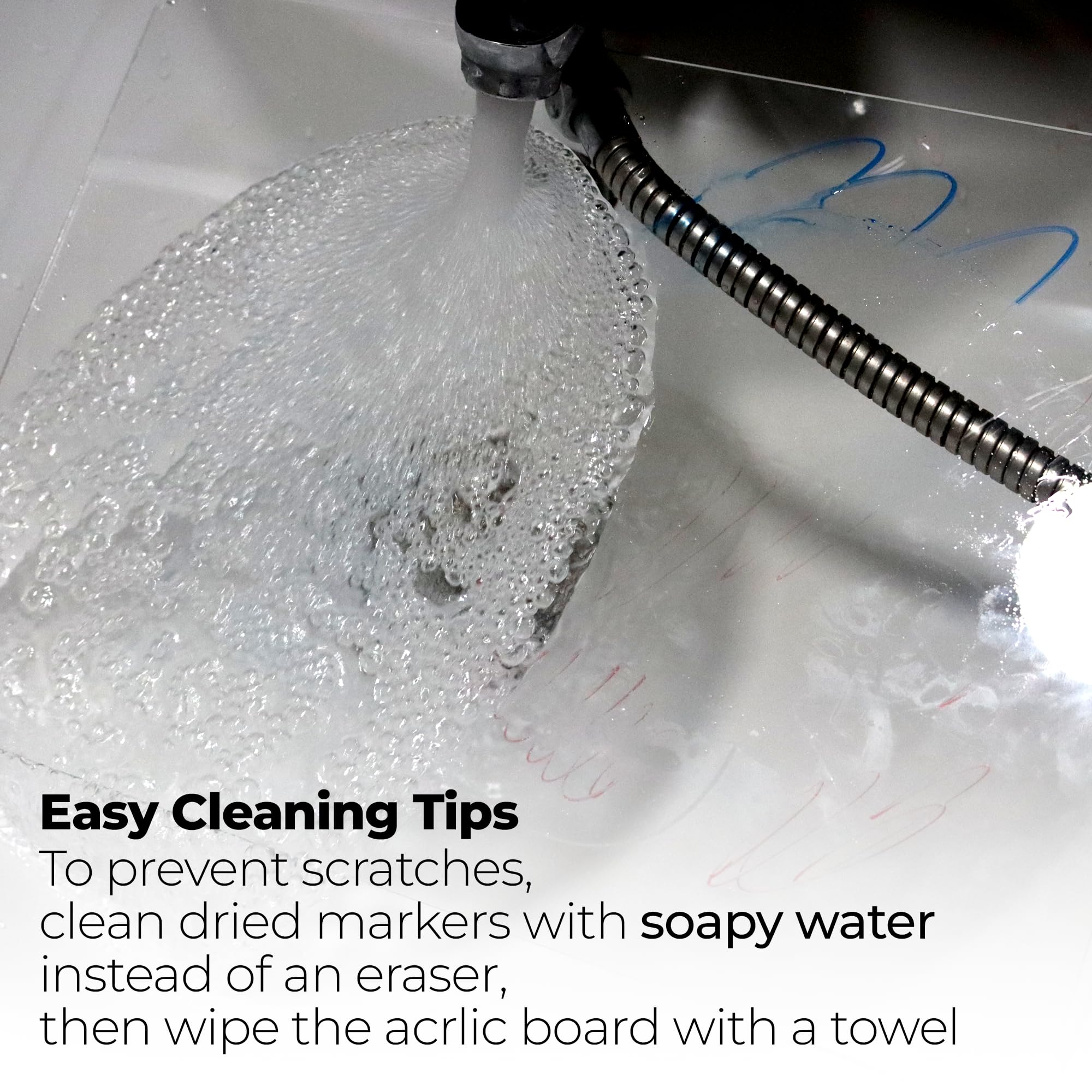 Memelight Acrylic Dry Erase Board With Light 13 X 9 - Led Memo Display And Notepad Lamp For Clear Reminders - Acrylic Lamp - Durable Acrylic Night Light - Unique Acrylic Stand