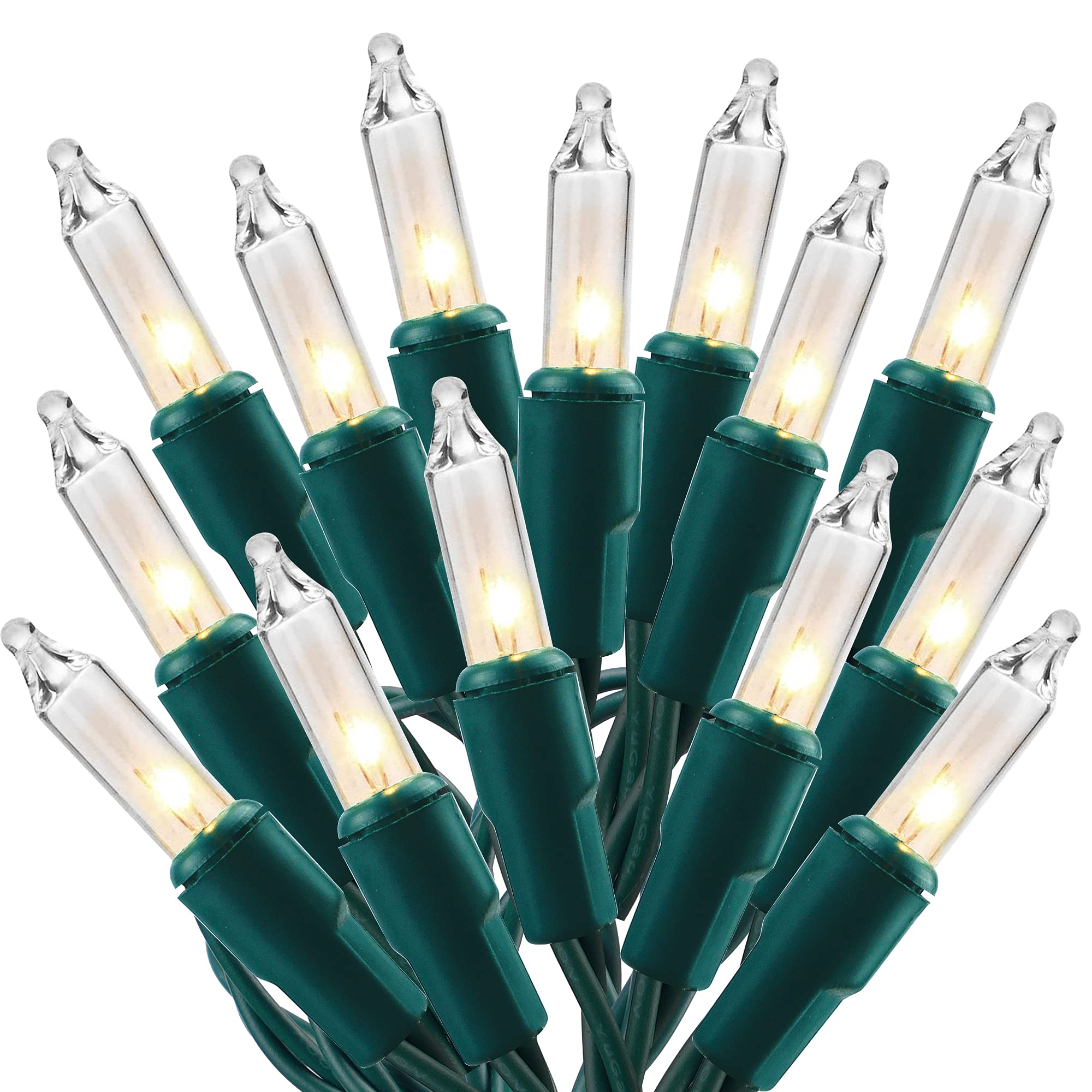 Ljlnion 150 Count Christmas Mini String Lights, 33 Ft Warm White Fairy Lights For Indoor/Outdoor