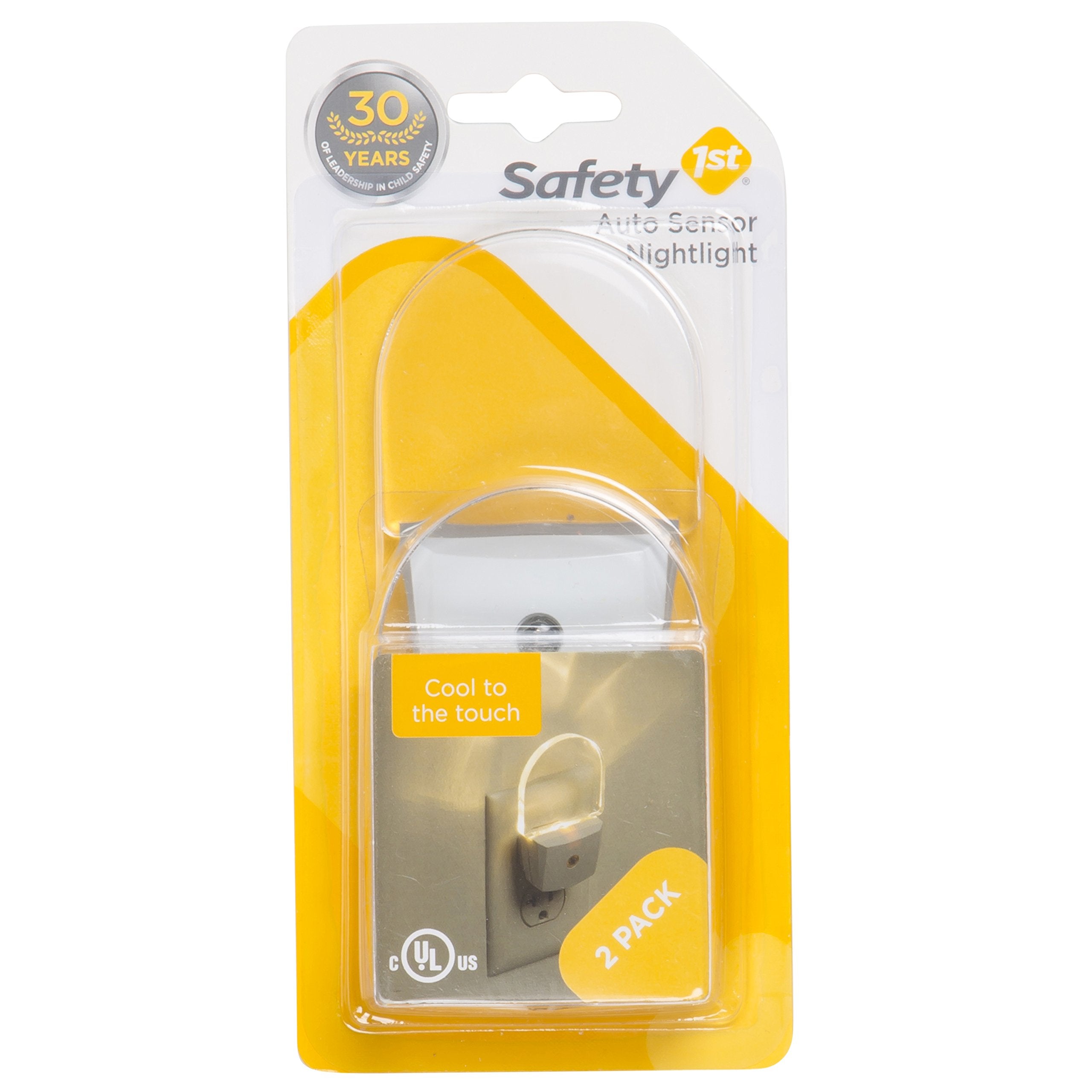 Safety 1st LED Nightlight, 2 Count, White, Model HS202, Multi Material