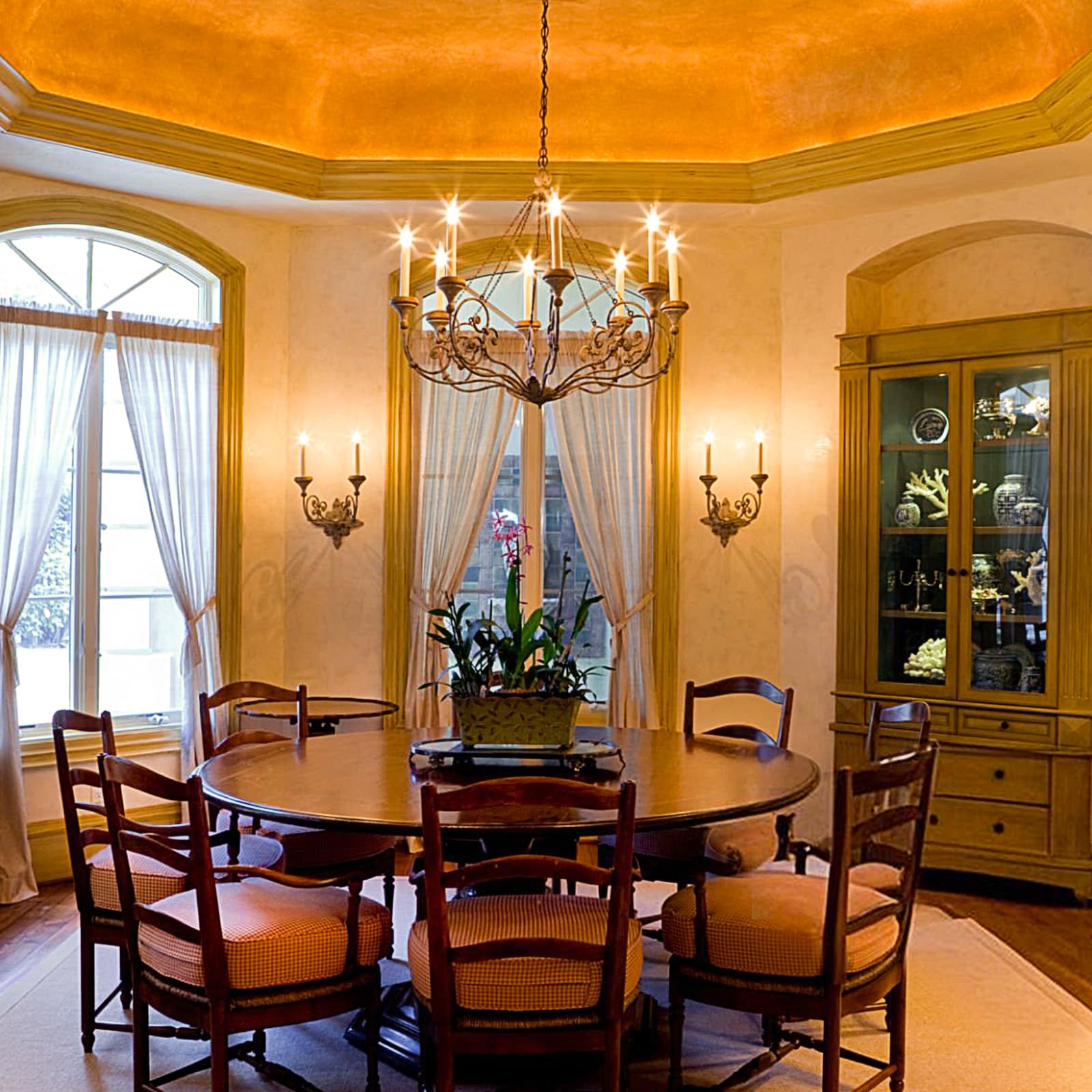 12-Pack Dimmable E12 Led Candelabra Bulbs 40Watt Equivalent, 2200K Amber Warm White, 380Lumens, 4W B11 Amber Chandelier Light Bu