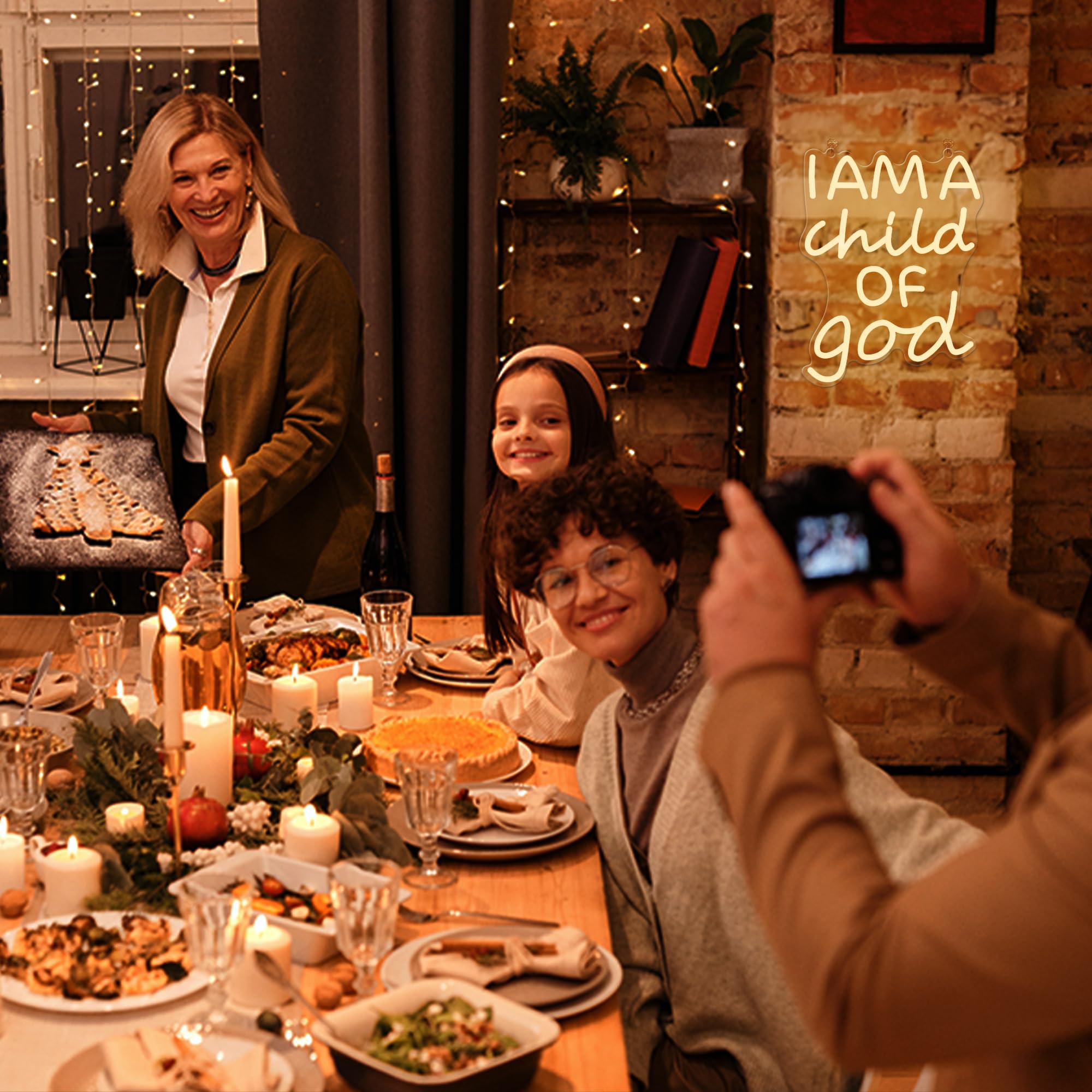 CoolGift Mart Divinely-Inspired Neon Sign - I Am a Child of God Wall Art for Spiritual Home Decor | Inspiring Light for Bedroo