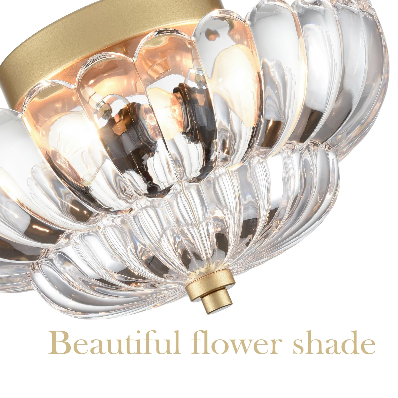 Hydelite Gold Ceiling Light Fixture Bedroom Semi Flush Mount Ceiling Light Fixtures For Entryway Bathroom Living Room Proch With