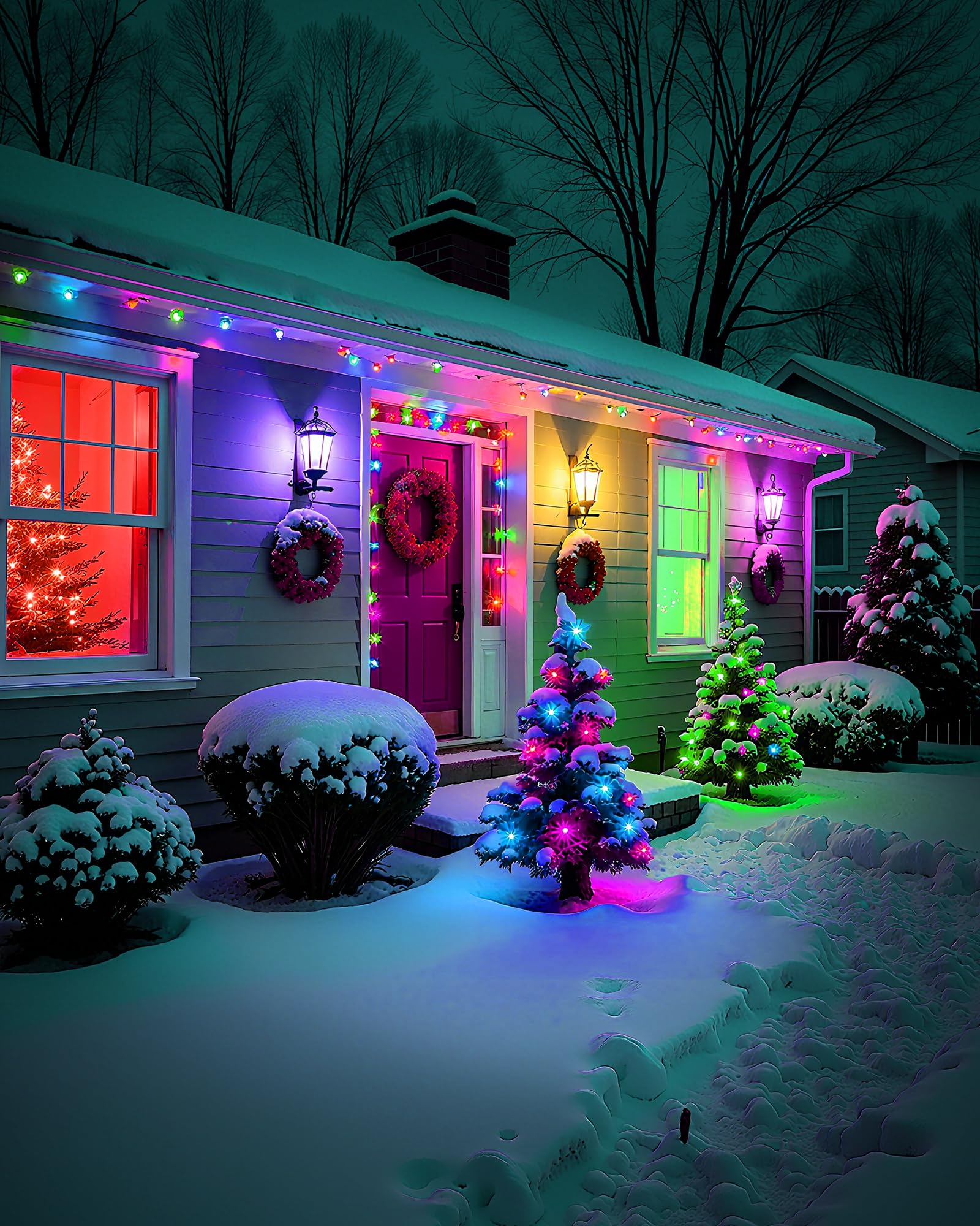 Flaspar 2 Pack Led Purple Light Bulbs For Halloween  40W Equivalent 5W E26 Base  Violet Lighting For Indoor&Outdoor  Christmas  Home Decor  Party&Holiday Decoration  Porch Lights  Non-Dimmable