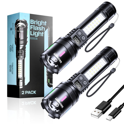 2 led usb rechargeable flashlights Esgreen Flashlight 10000 High Lumens, 12H C, Compact Black, Model ED25COB, Pack for Hiking Camping HJC F100 Modular Helmet Carbon 4xl Snowmobile Stunning Helmet glove compartment Colour:Factory E2 Gloss