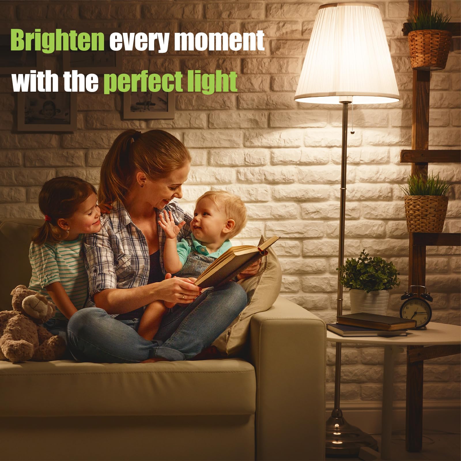 Barfelty E26 CFL Light Bulbs 13W, Soft White 2700K, 900lm, Pack of 12, Glass, UL Approved
