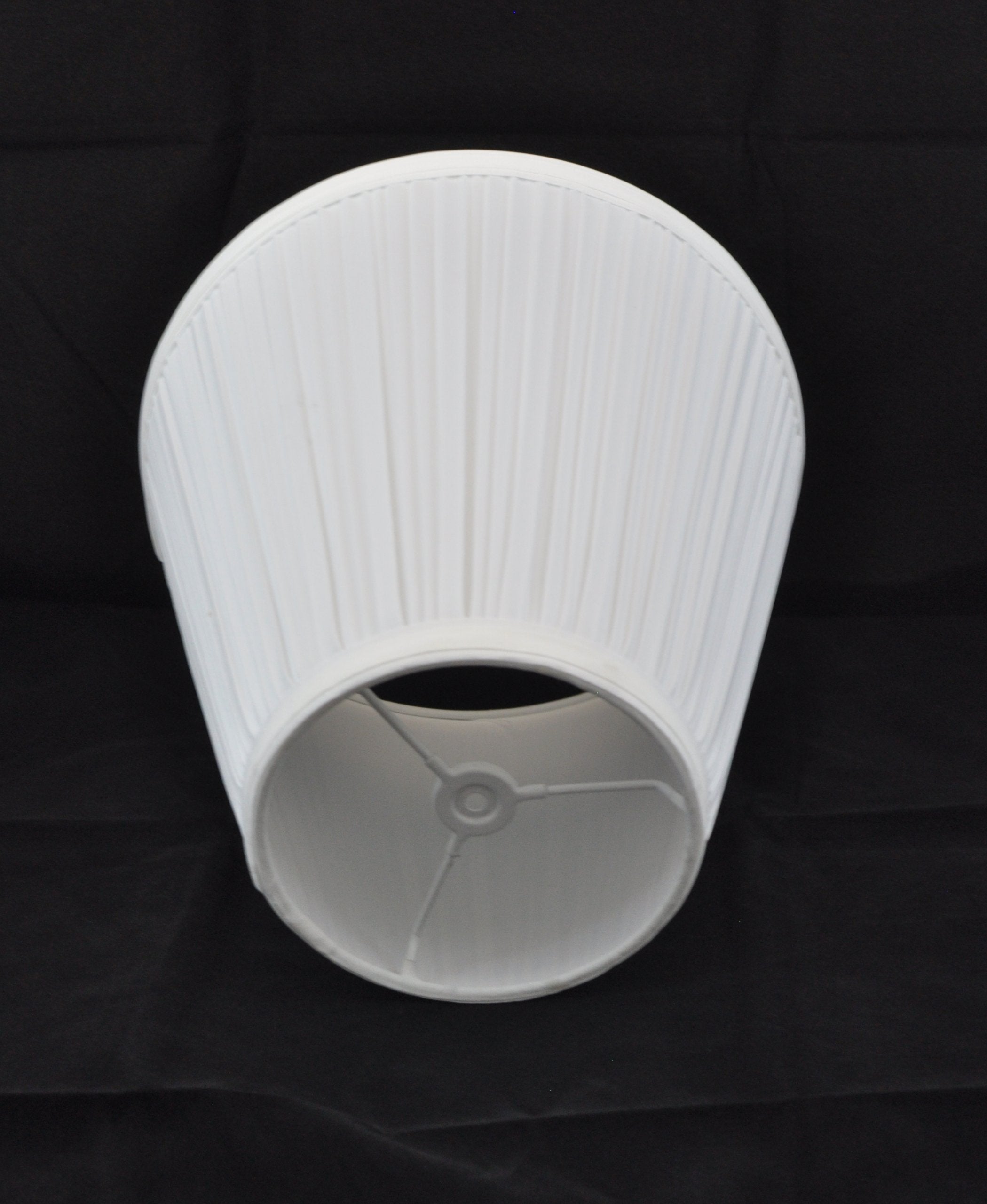 Urbanest Mushroom Pleated Hardback Lamp Shades, Set of 2, 5x9x8.5 Inch, Off White