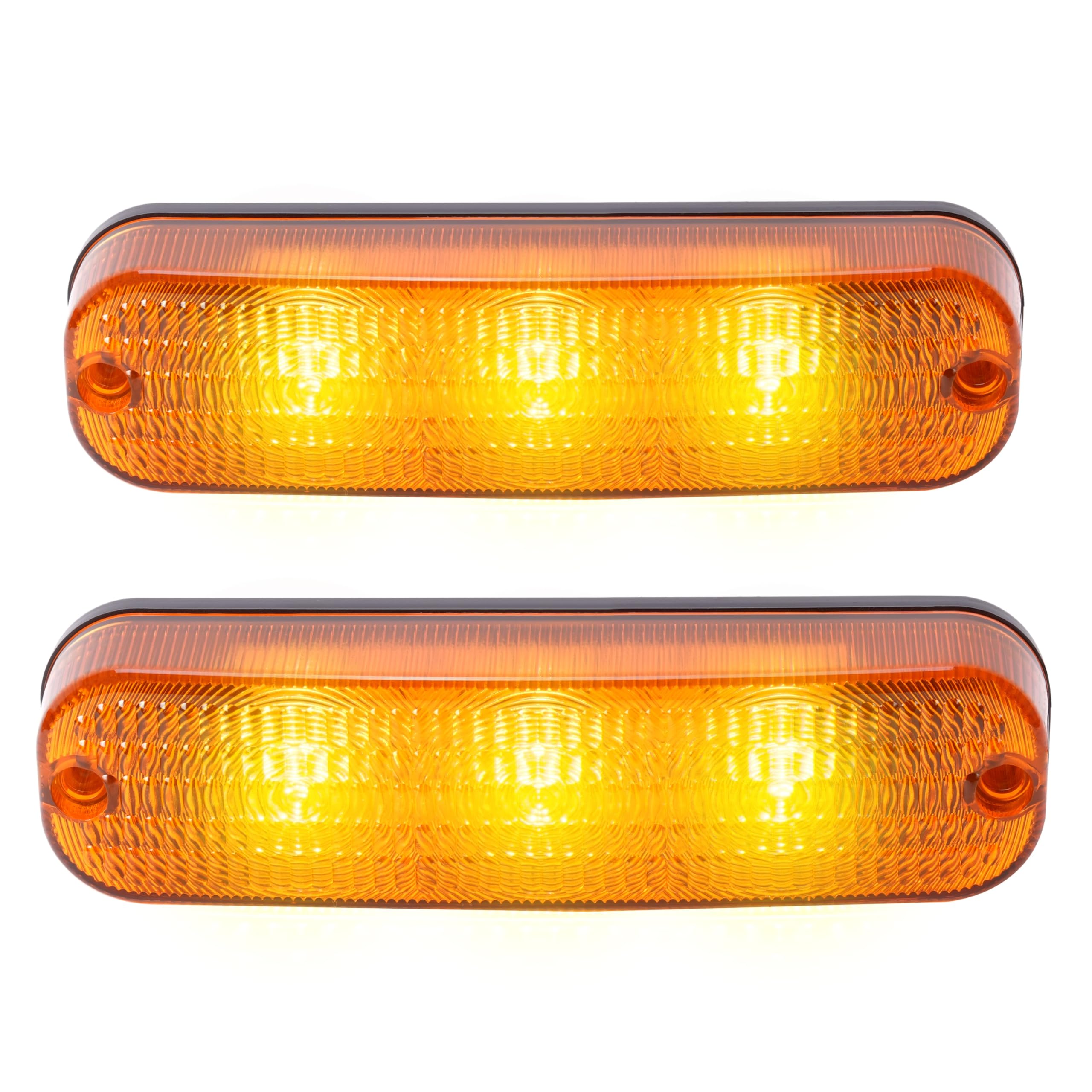 HECASA LED Flashing Amber Cab Light, 2Pcs, Compatible with John Deere Tractors 4040-4960, Plastic Material