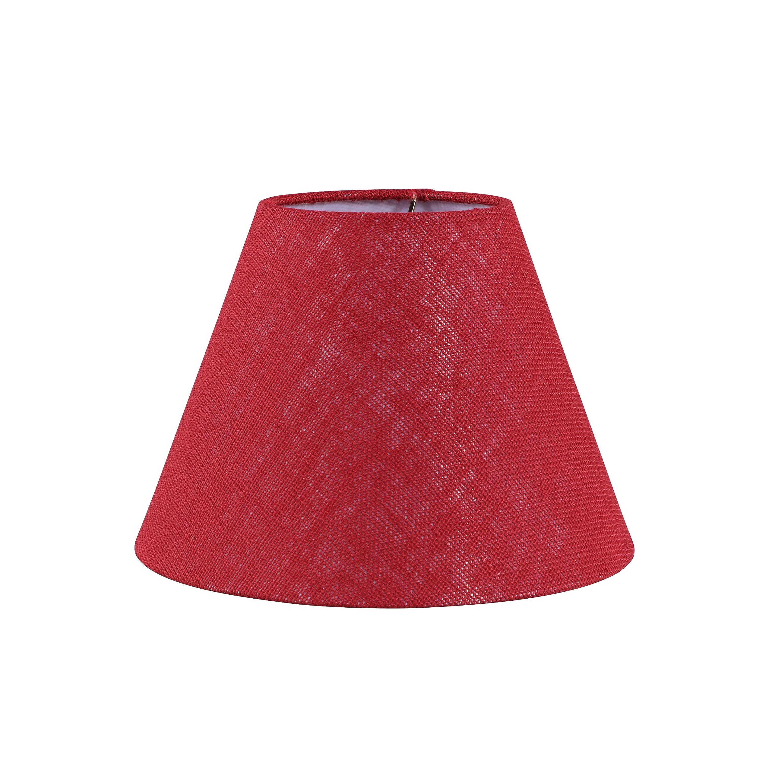 Aspen Creative 32995 Transitional Empire Shape Spider Construction Lamp Shade in Red, (6&quot; x 11 7/8&quot; x 9&quot;)
