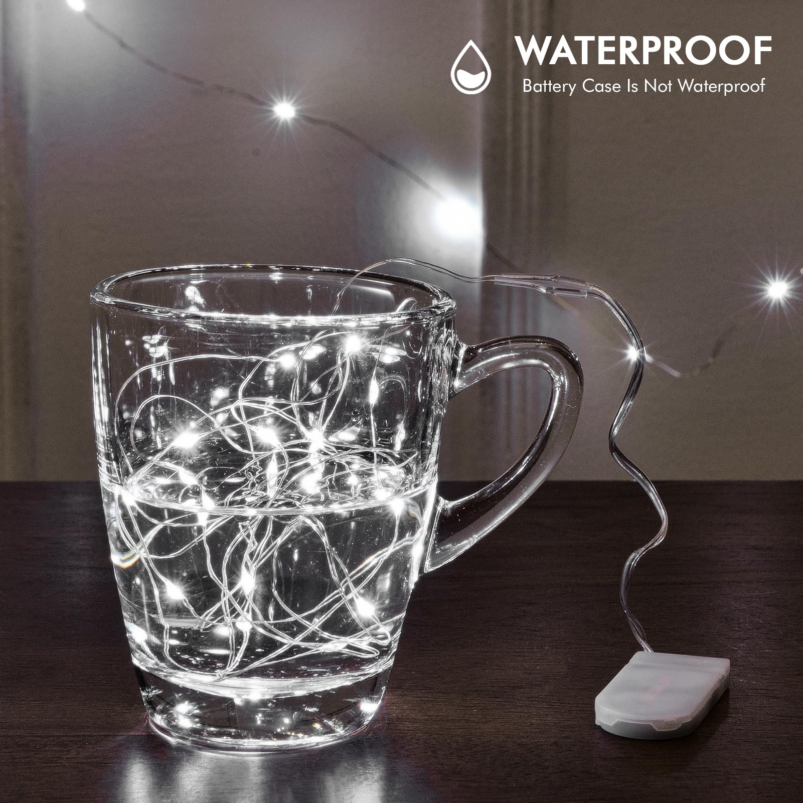Camantu 12 Pack Led Fairy Lights Battery Operated, 7Ft 20Led Valentines Day Lights Battery Operated Waterproof Silver Wire For Diy Bedroom Party Birthday Wedding Christmas Decorations(Cold White)