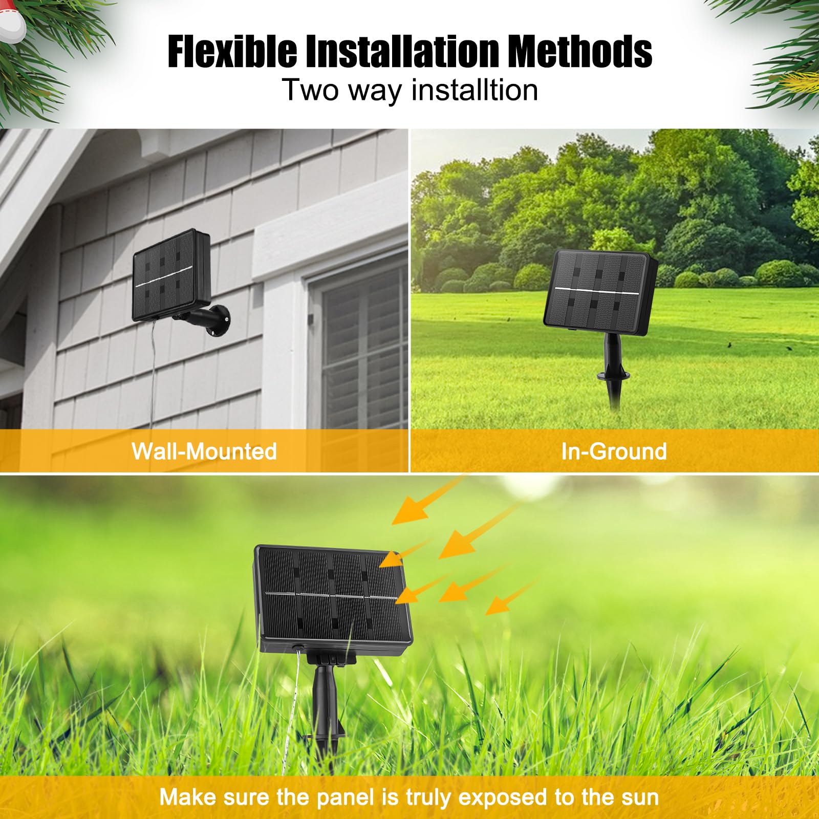 Purple Solar Christmas Lights, 116 Inches 20 Tube 720 Led Solar Meteor Shower Lights With 16 Tubes, Icicle Fairy String Lights F