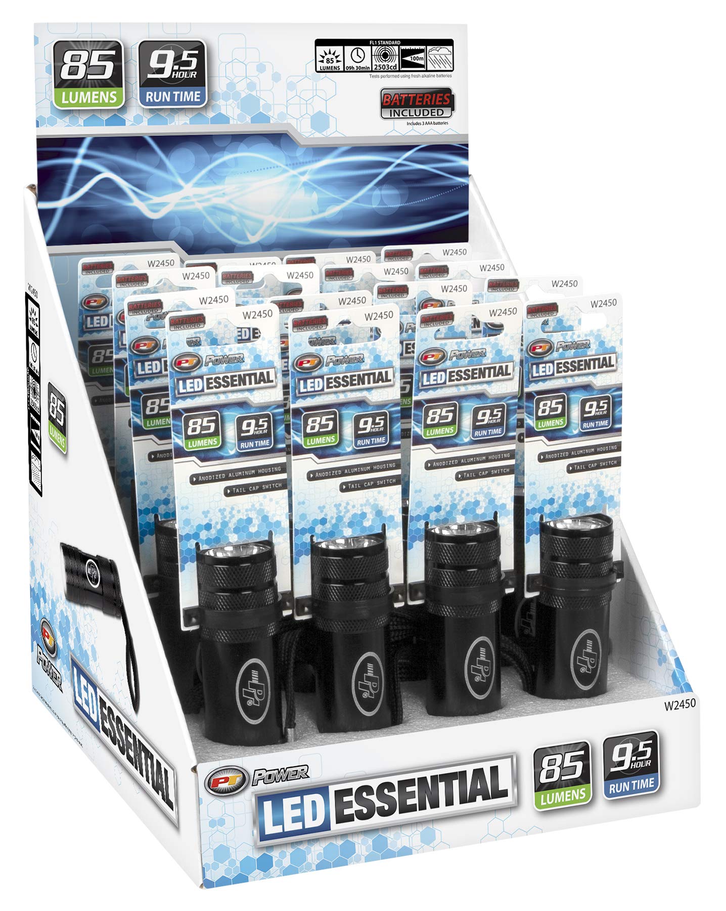 Performance Tool W2450 Flashlight Essential 85Lm Black (Sold As 1 Flashlight)